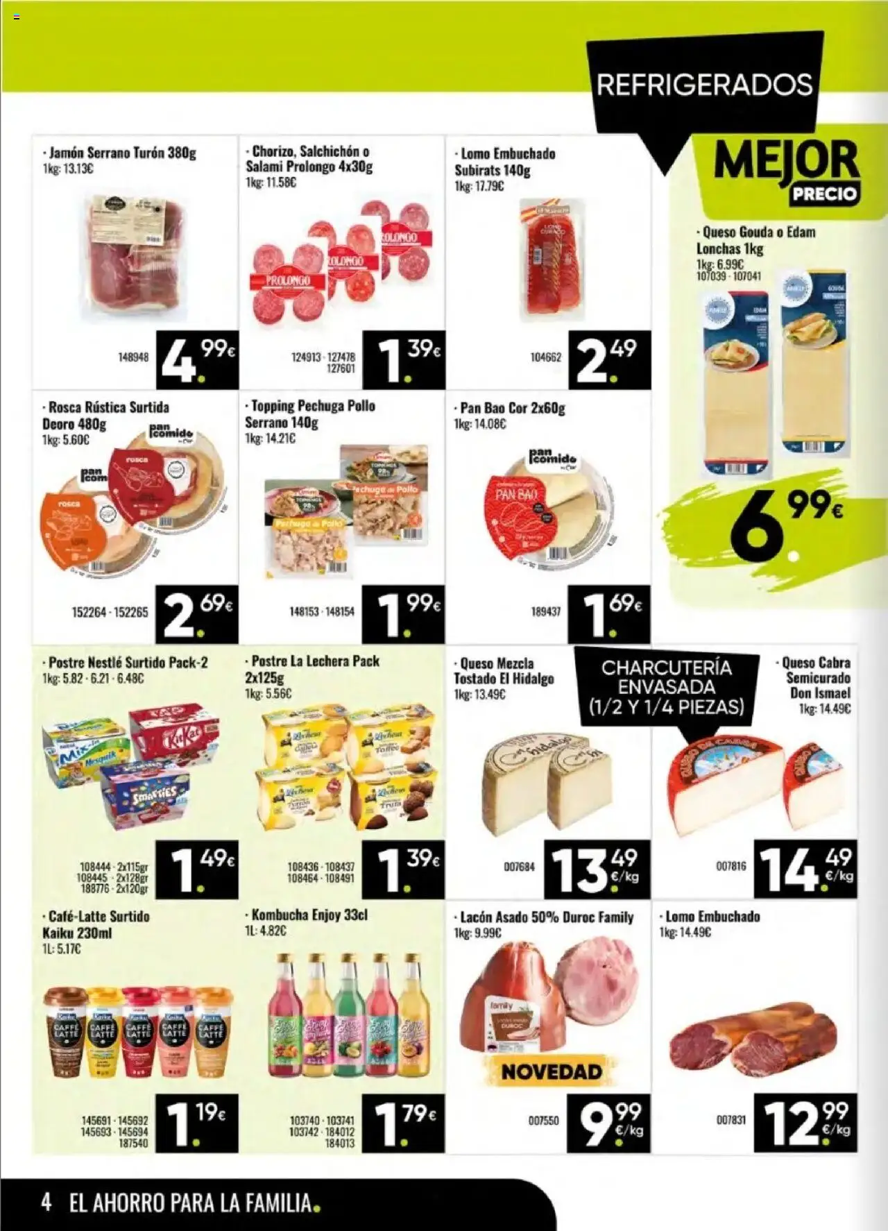 Family Cash folleto │ válido desde el 08.09.2025 | Página: 4 | Productos: Queso, Pan, Jamón, Salami