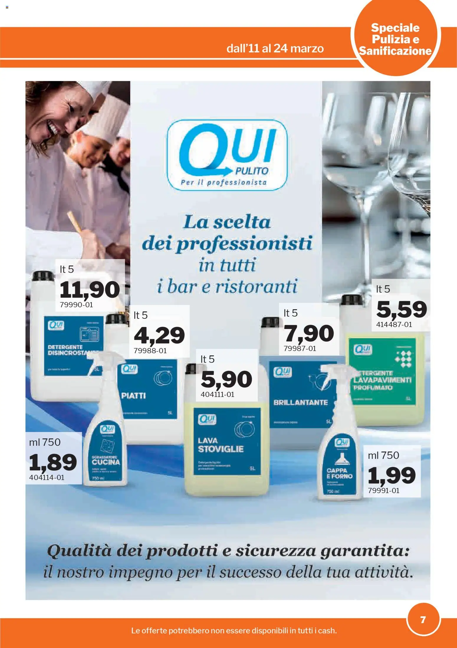 Volantino Sogegross del 11.03.2026 | Pagina: 7 | Prodotti: Detergente, Sgrassatore, Forno