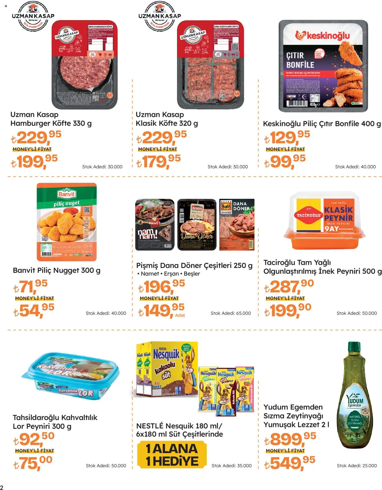 Migros Katalog - Migros Jet Dijital - 23.10.2025 tarihinden itibaren geçerlidir | Sayfa: 2 | Ürünler: Döner, Süt, Peynir, Piliç nugget