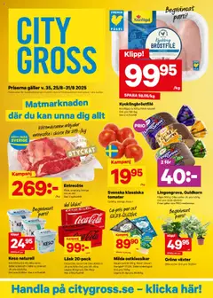 City Gross - Värmdö - Förhandsvisning av reklamblad från butik City Gross aktuell från 25.08.2025