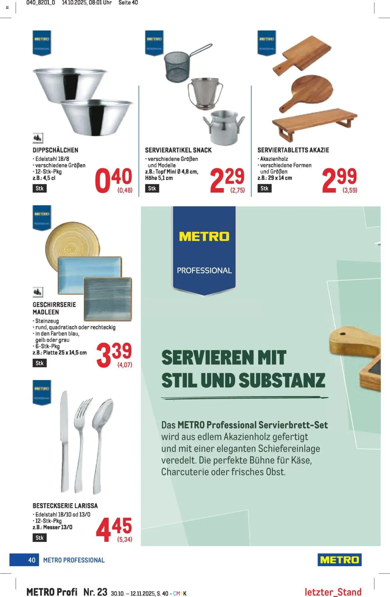 Metro angebote Profi gültig ab 30.10.2025 | Seite: 40 | Produkte: Uhr
