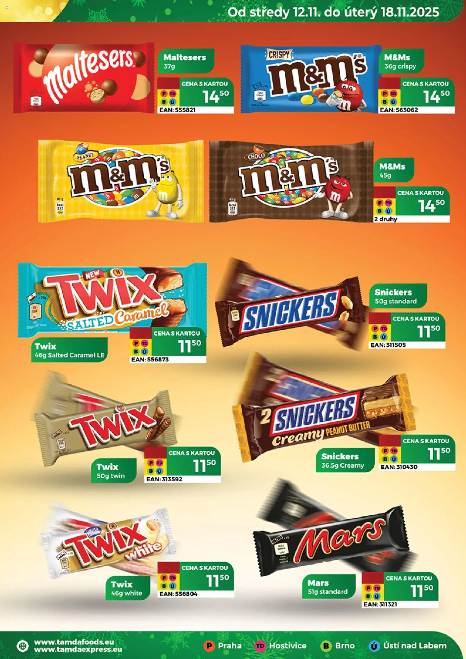 Tamda Foods leták od 12.11.2025 | Strana: 39 | Produkty: Twix