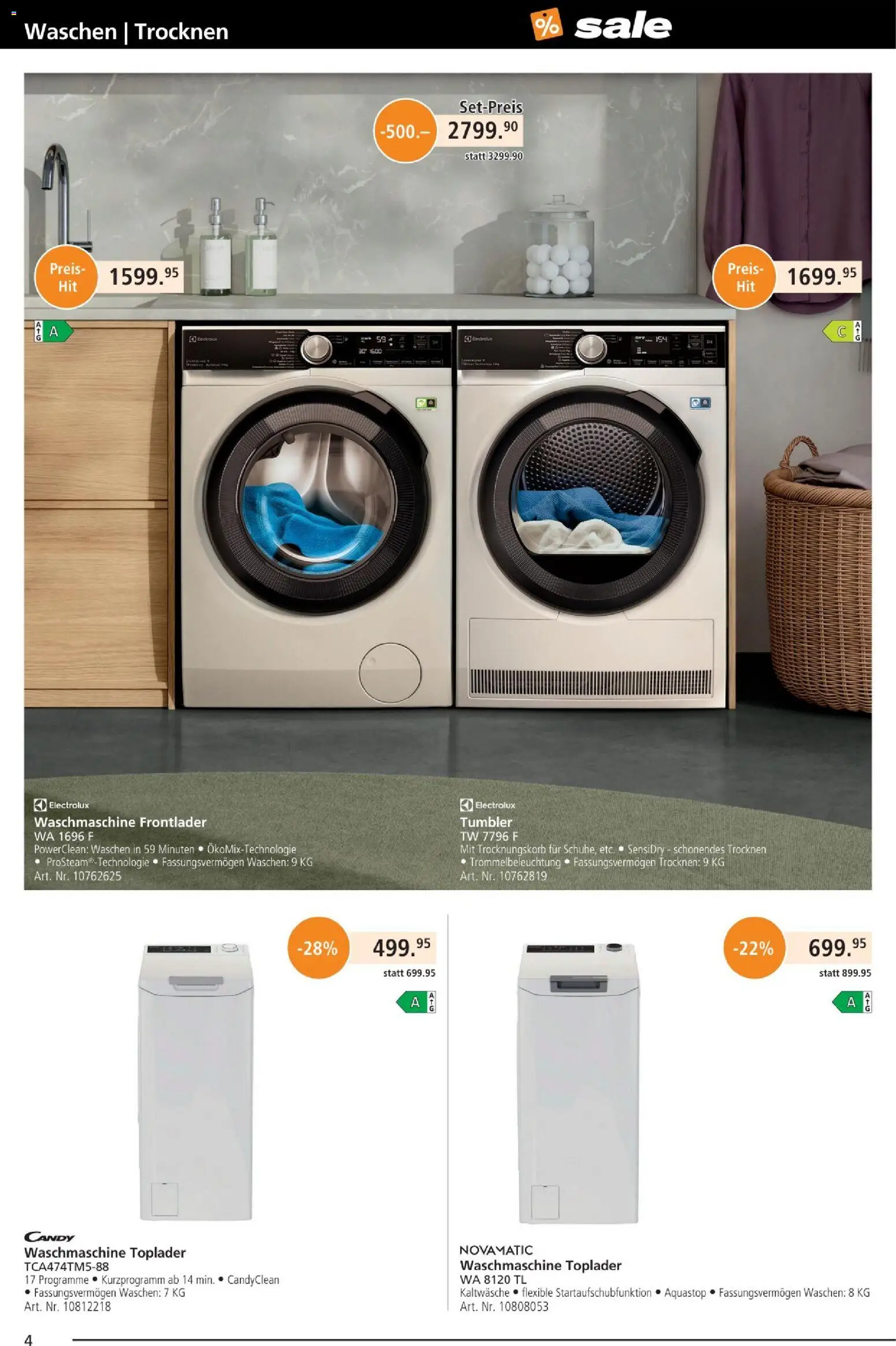 Fust Aktionen – gültig ab 25.12.2025 | Seite: 4 | Produkte: Toplader, Waschmaschine