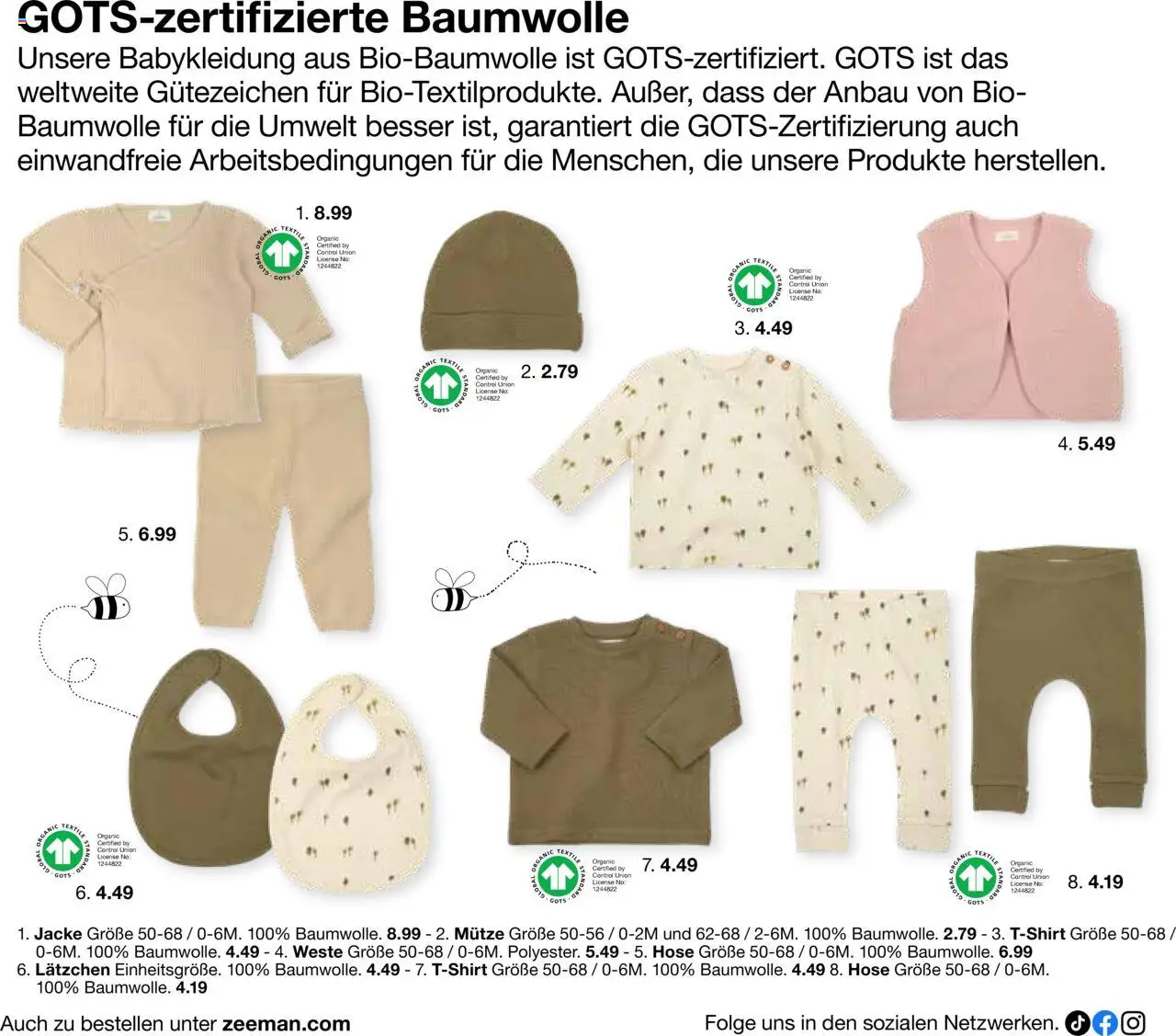 Zeeman Babyprospekt – gültig ab 18.07.2025 | Seite: 6 | Produkte: Weste, Jacke, Hose