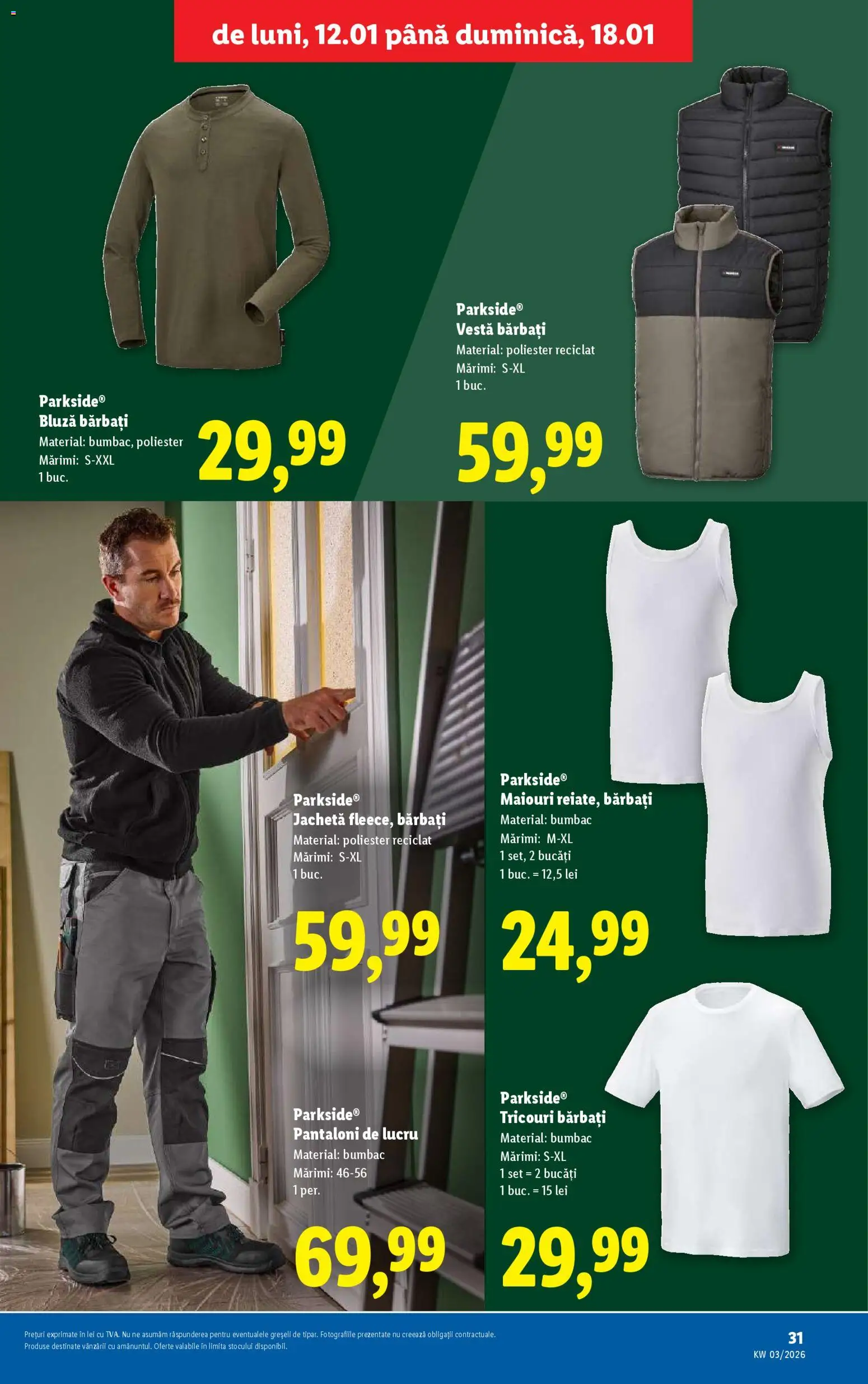 Noul catalog Lidl – valabil de la 12.01.2026 | Pagină: 31 | Produse: Jachetă, Bluză, Vestă, Pantaloni