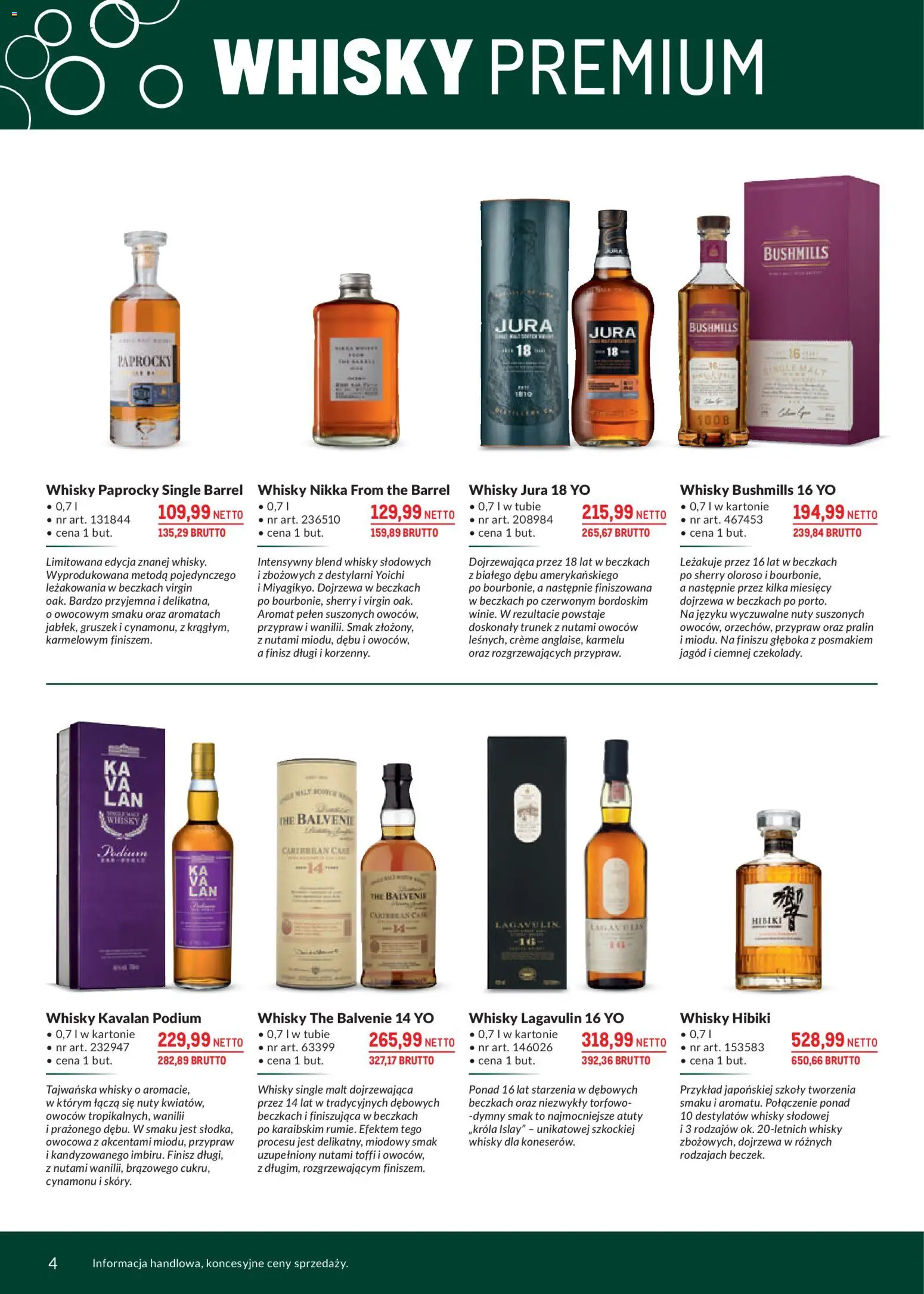 Makro Gazetka - Szampany od 01.12.2025 | Strona: 4 | Produkty: Whisky Bushmills, Whisky Single Malt, Whisky