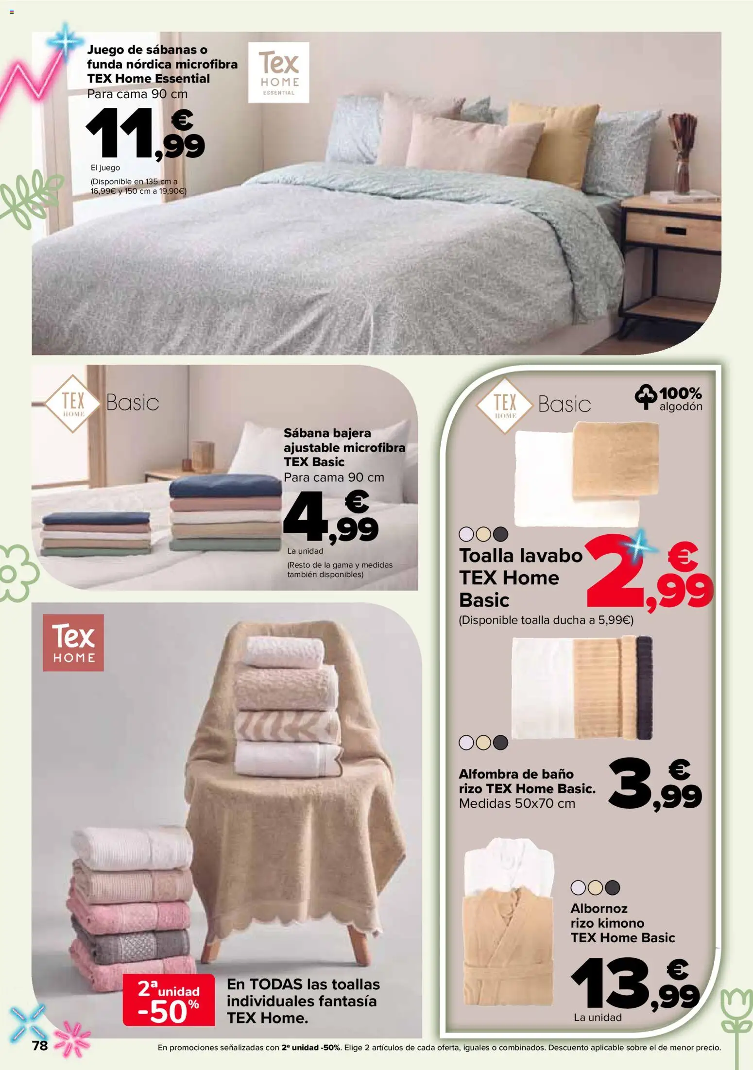 Carrefour folleto │ válido desde el 24.03.2026 | Página: 66 | Productos: Juego de sábanas, Funda, Baño, Ducha