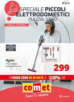 Anteprima del volantino Comet volantino Pulizia Stiro valido a partire dal 13.04.2026