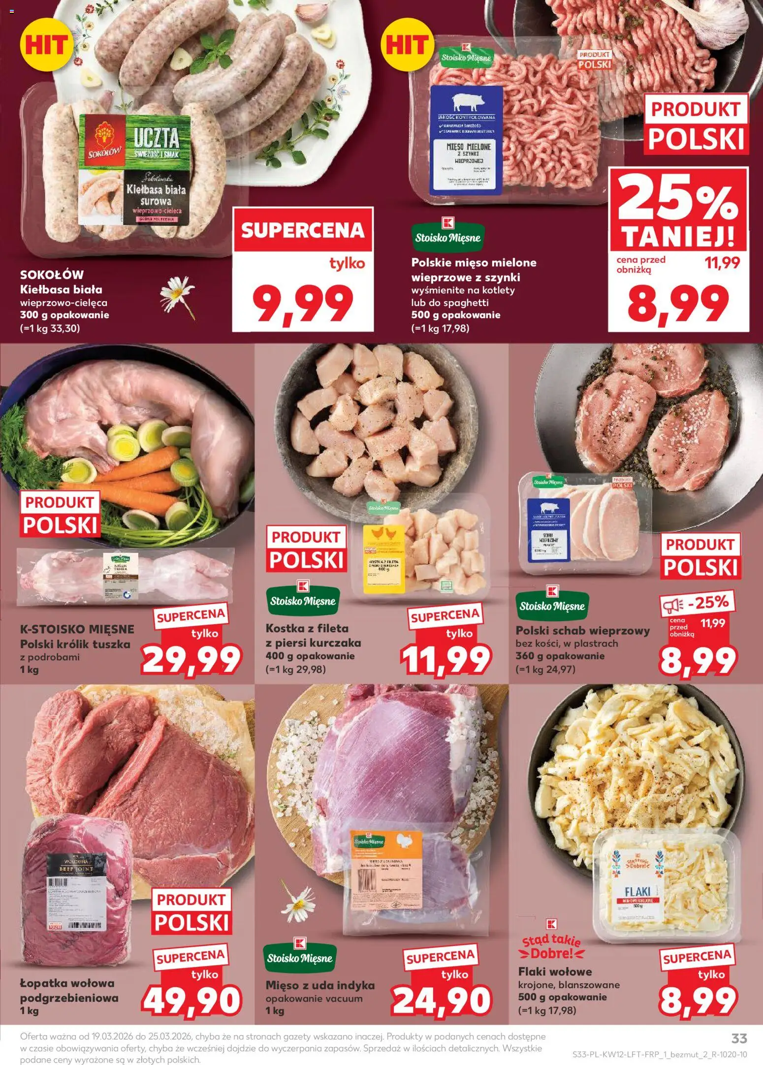 Kaufland Polsko leták od 19.03.2026 | Strana: 33 | Produkty: Lopatka