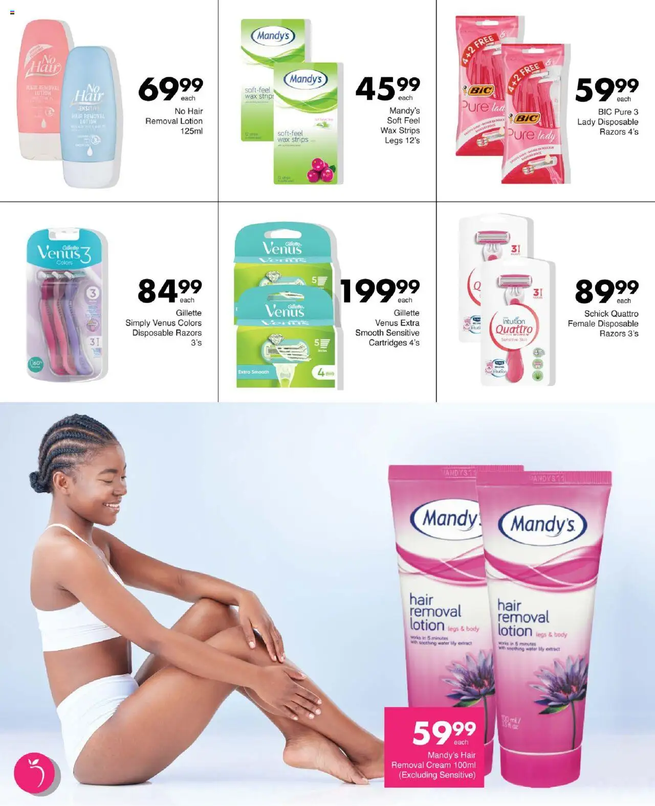 New Save catalogue – valid from 11.09.2025 | Page: 63 | Products: Wax, Cream, Water, Razors