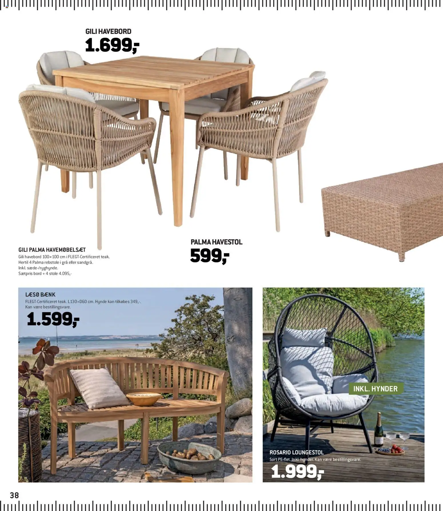 XL-BYG tilbudsavis – gyldig fra 27.03.2026 | Side: 38 | Produkter: Bord, Bænk
