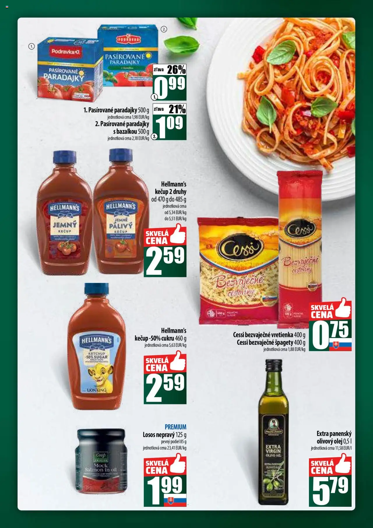 COOP Jednota široká ponuka │ platný od 14.08.2025 | Strana: 37 | Produkty: Olej, Paradajky, Losos, Kečup