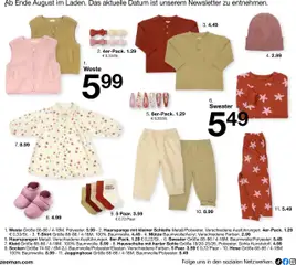 Zeeman Babyprospekt ab 18.07.2025 gültig | Seite: 22 | Produkte: Hose, Socken, Hausschuhe, Kleid