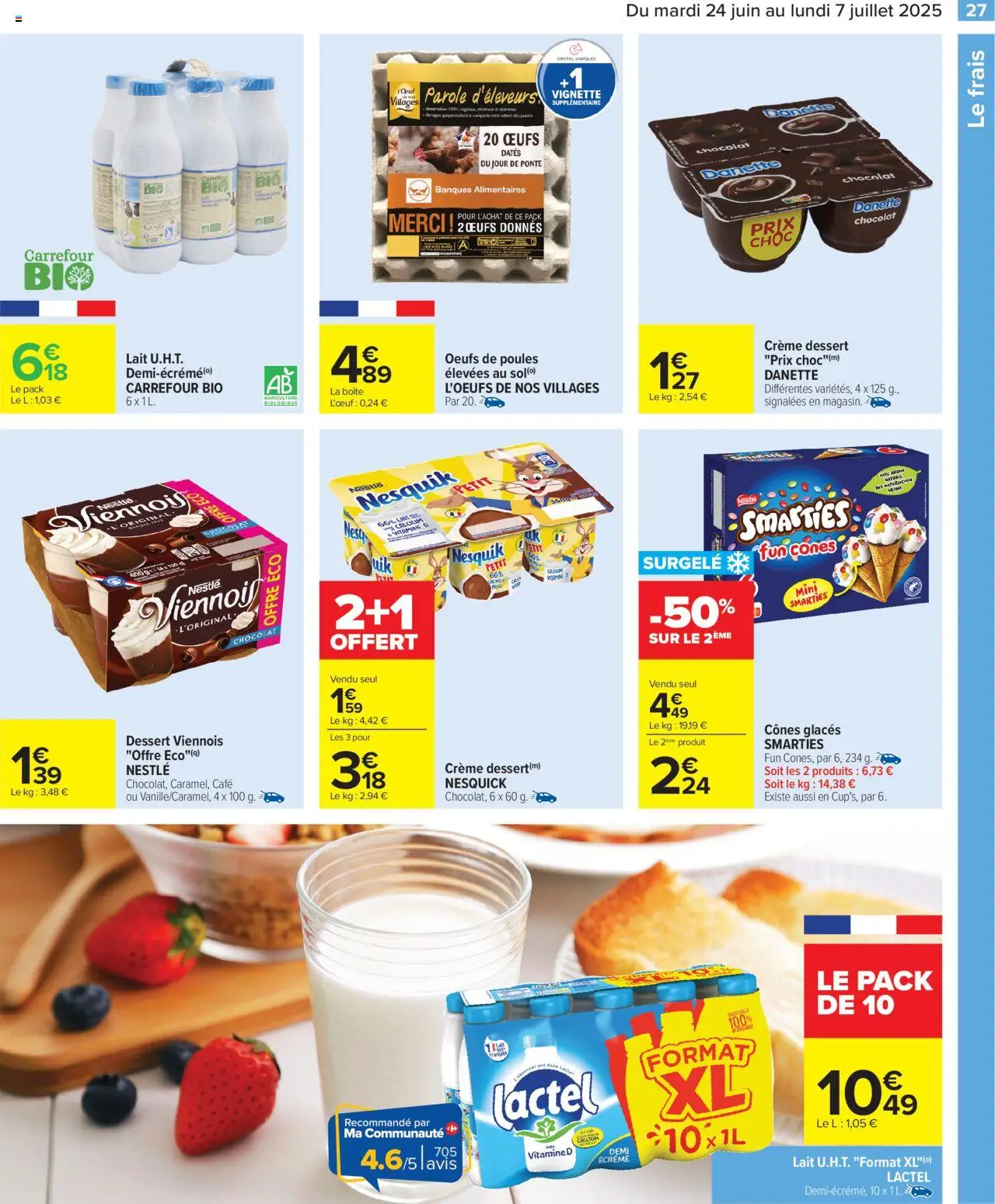  | Page: 29 | Produits: Glaces, Cônes, Lait, Café