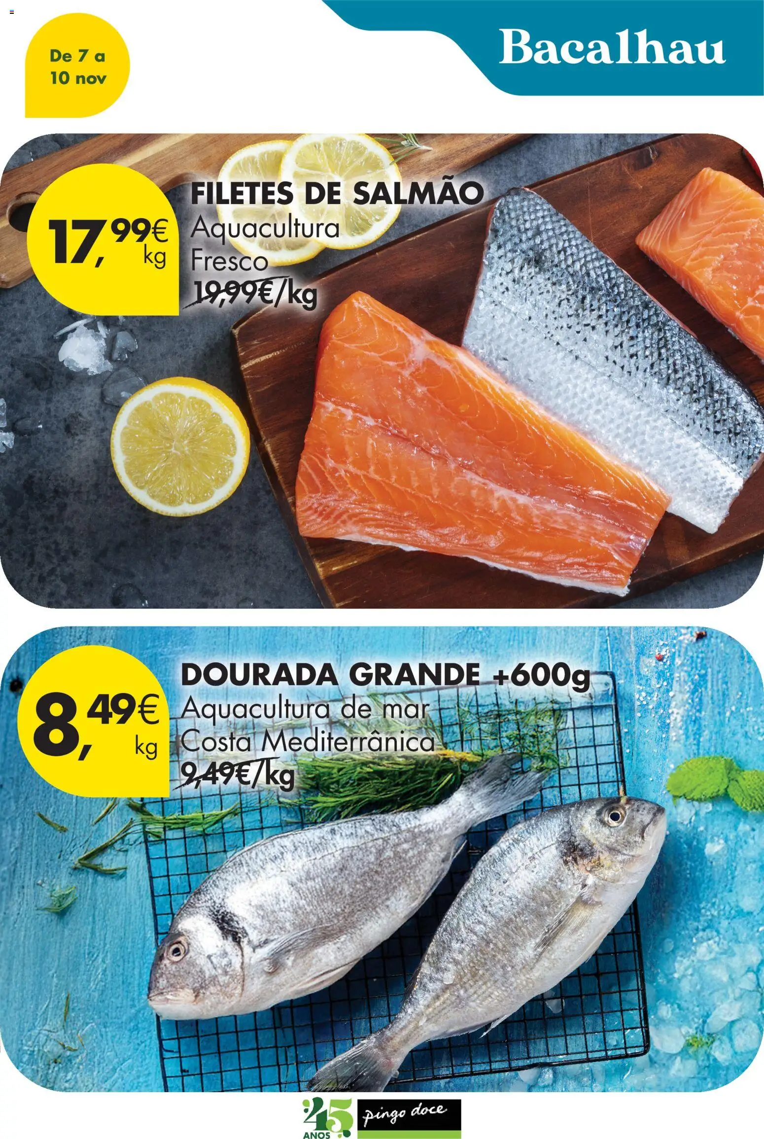 Pingo Doce Poupe este Fim de Semana │ válido de 07.11.2025 | Página: 5 | Produtos: Dourada, Bacalhau, Salmão