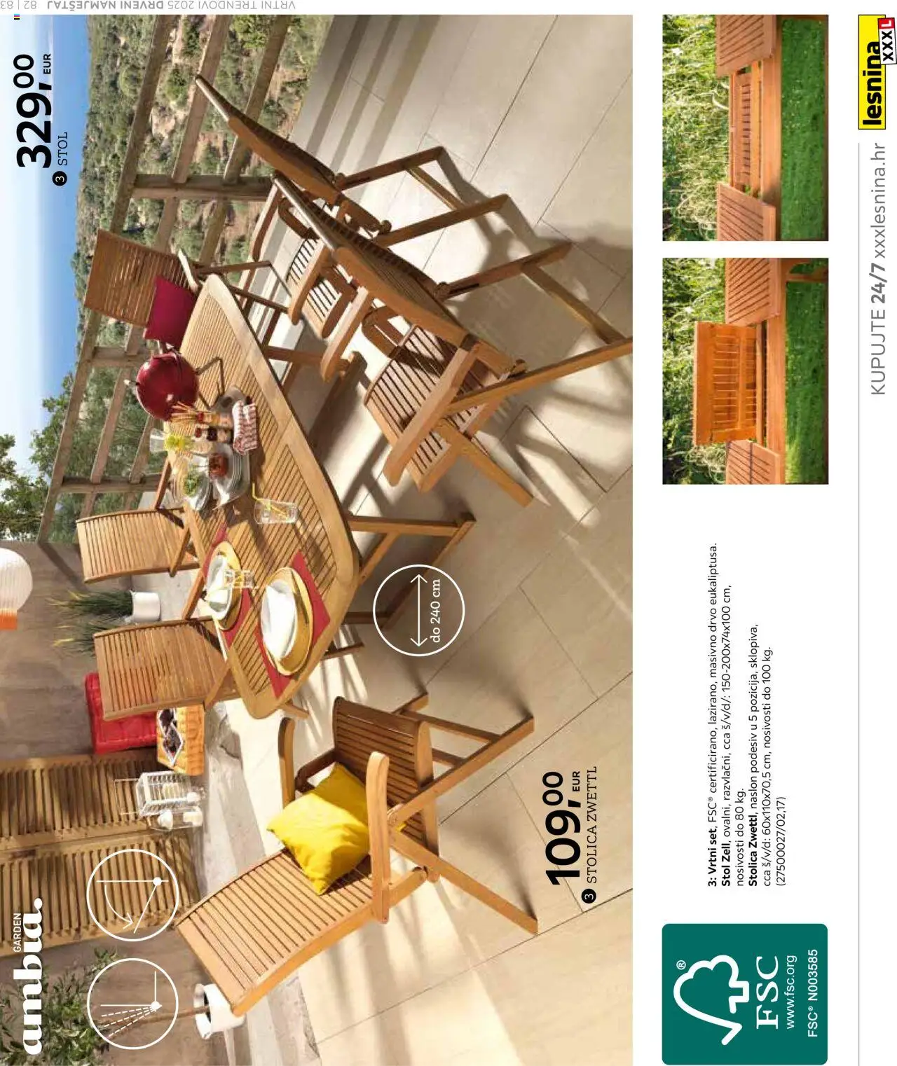Lesnina katalog | vrijedi od 25.02.2025 | Stranica: 83 | Proizvodi: Stol, Stolica