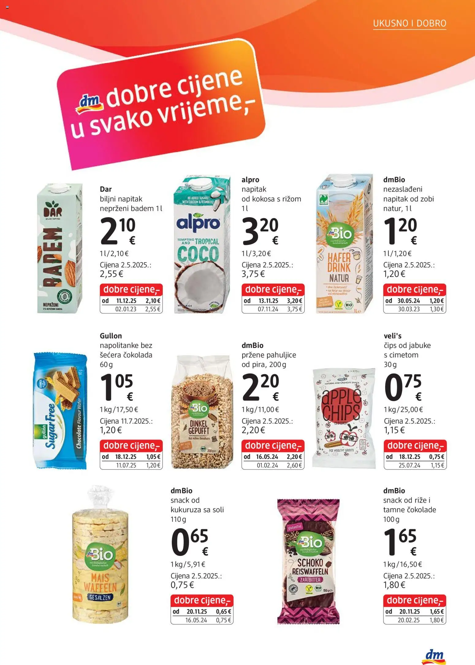 DM katalog | vrijedi od 01.01.2026 | Stranica: 9 | Proizvodi: Čokolada, Alpro, Pahuljice, Badem
