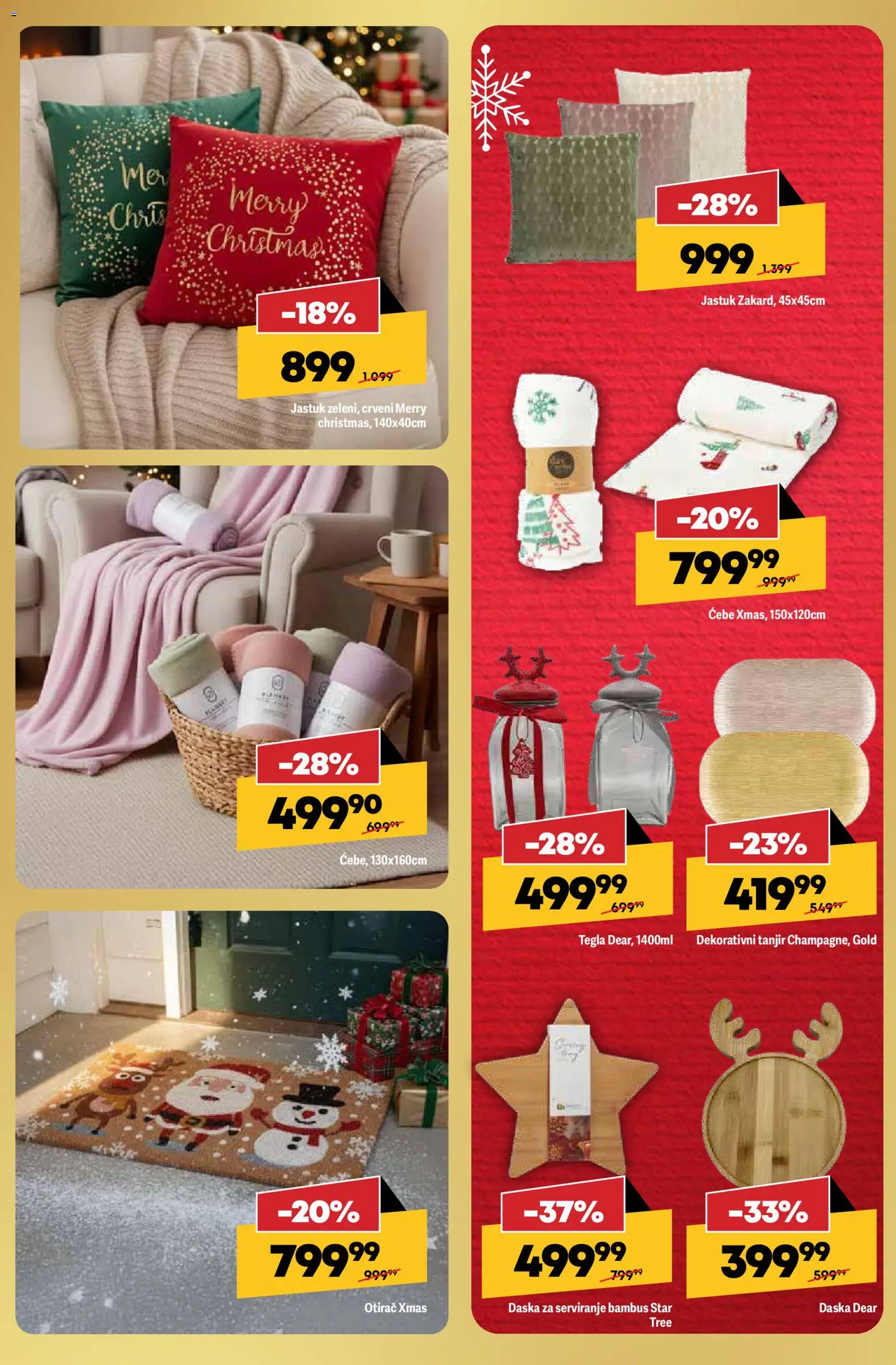 Mega Maxi katalog - važi od 04.12.2025 | Strana: 22 | Proizvode: Tanjir, Jastuk, Ćebe, Otirač