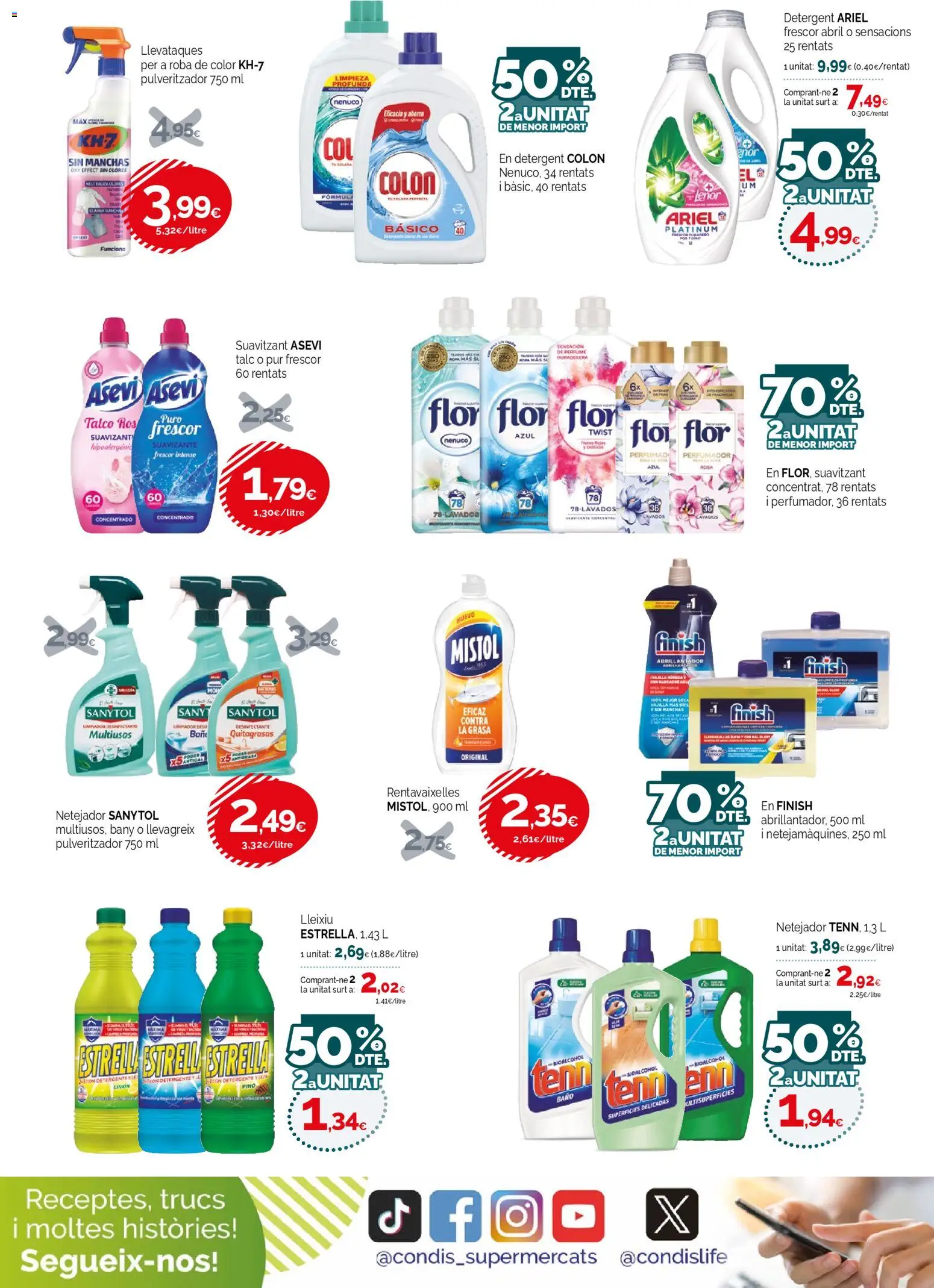 Condis - folleto life │ válido desde el 18.03.2026 | Página: 20 | Productos: Perfume, Detergente, Ropa, Baño