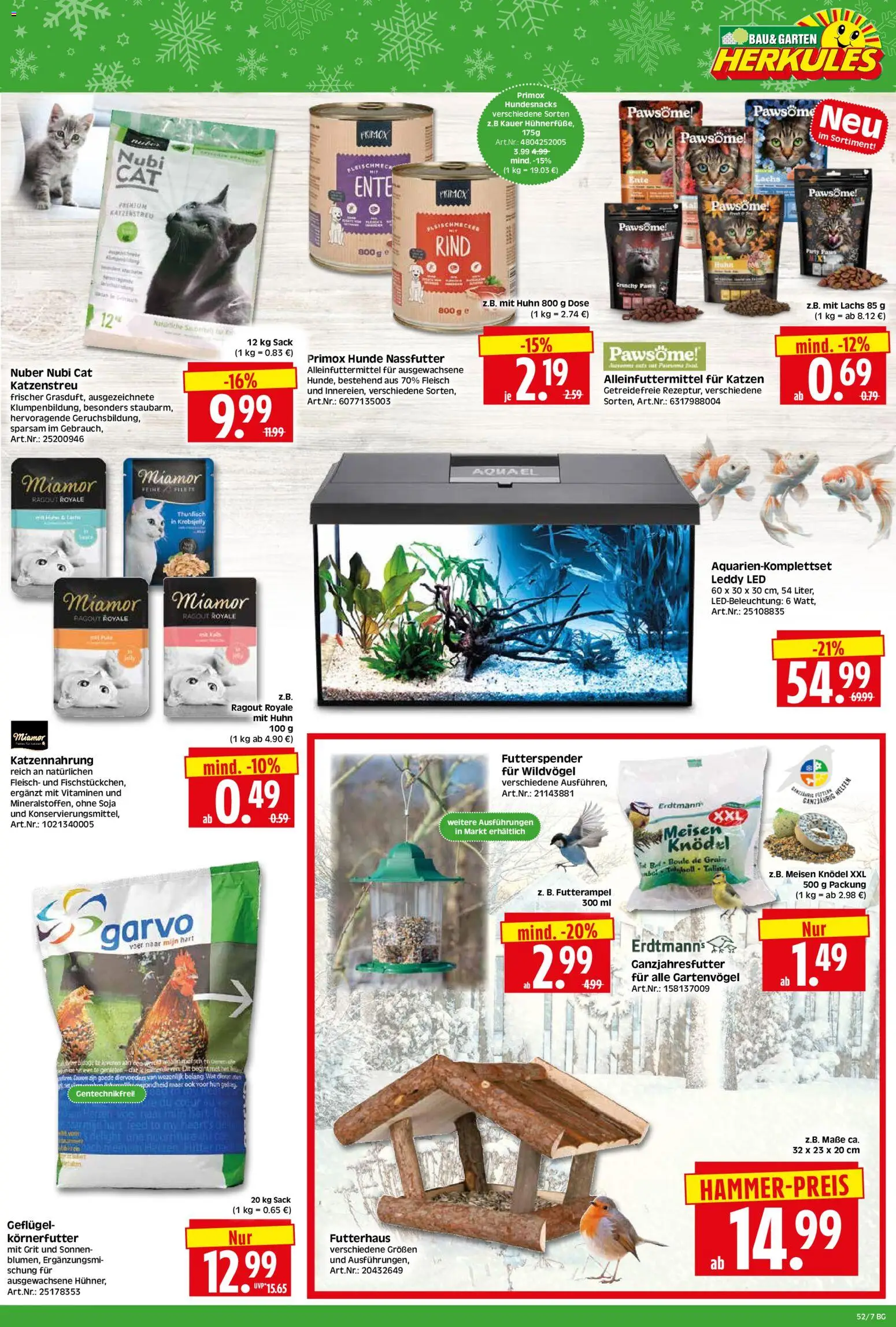 HERKULES - Bau & Garten – gültig ab 22.12.2025 | Seite: 7 | Produkte: Thunfisch, Lachs, Fleisch, Ente