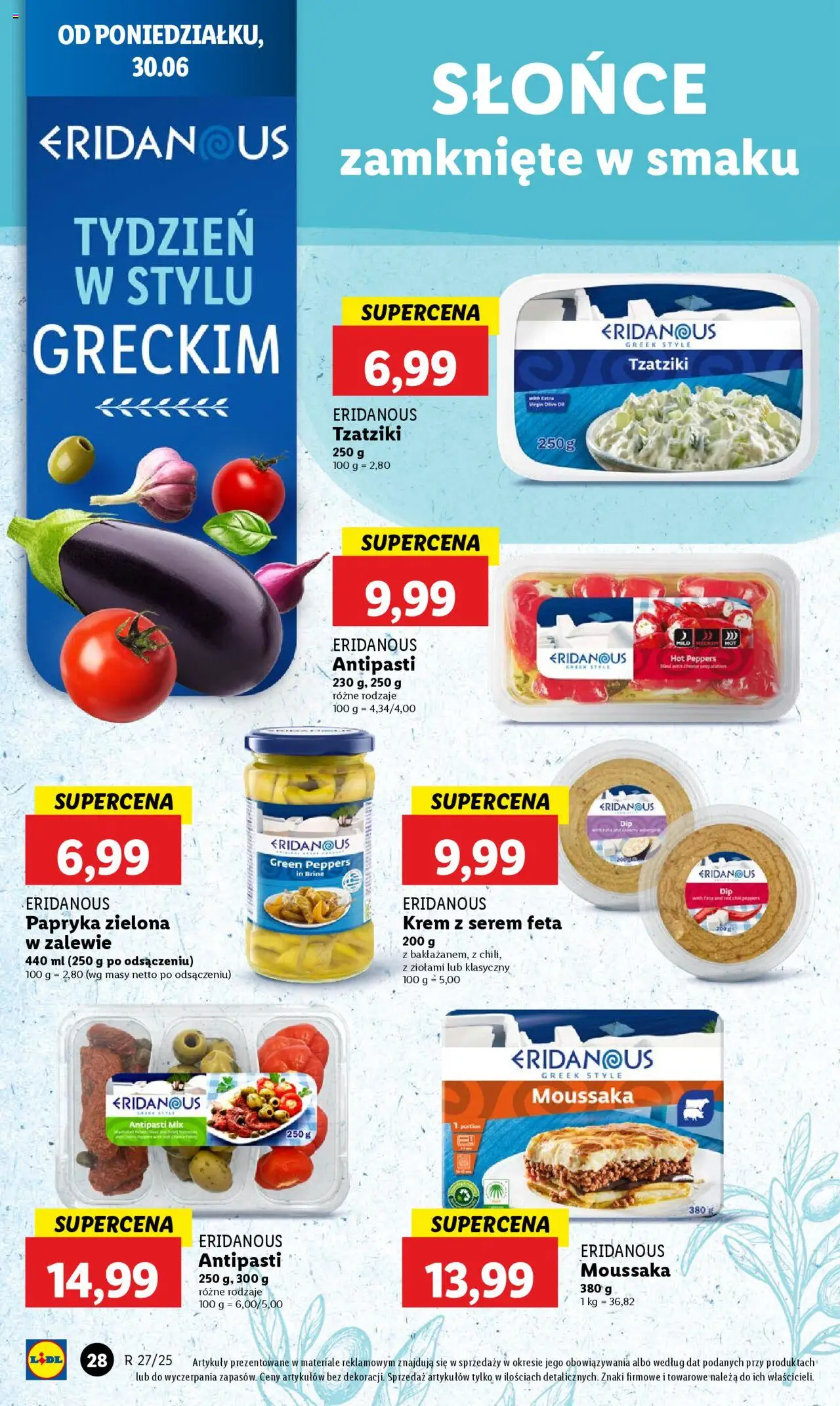 Lidl Gazetka od 30.06.2025 | Strona: 34 | Produkty: Chili, Tzatziki, Papryka, Krem