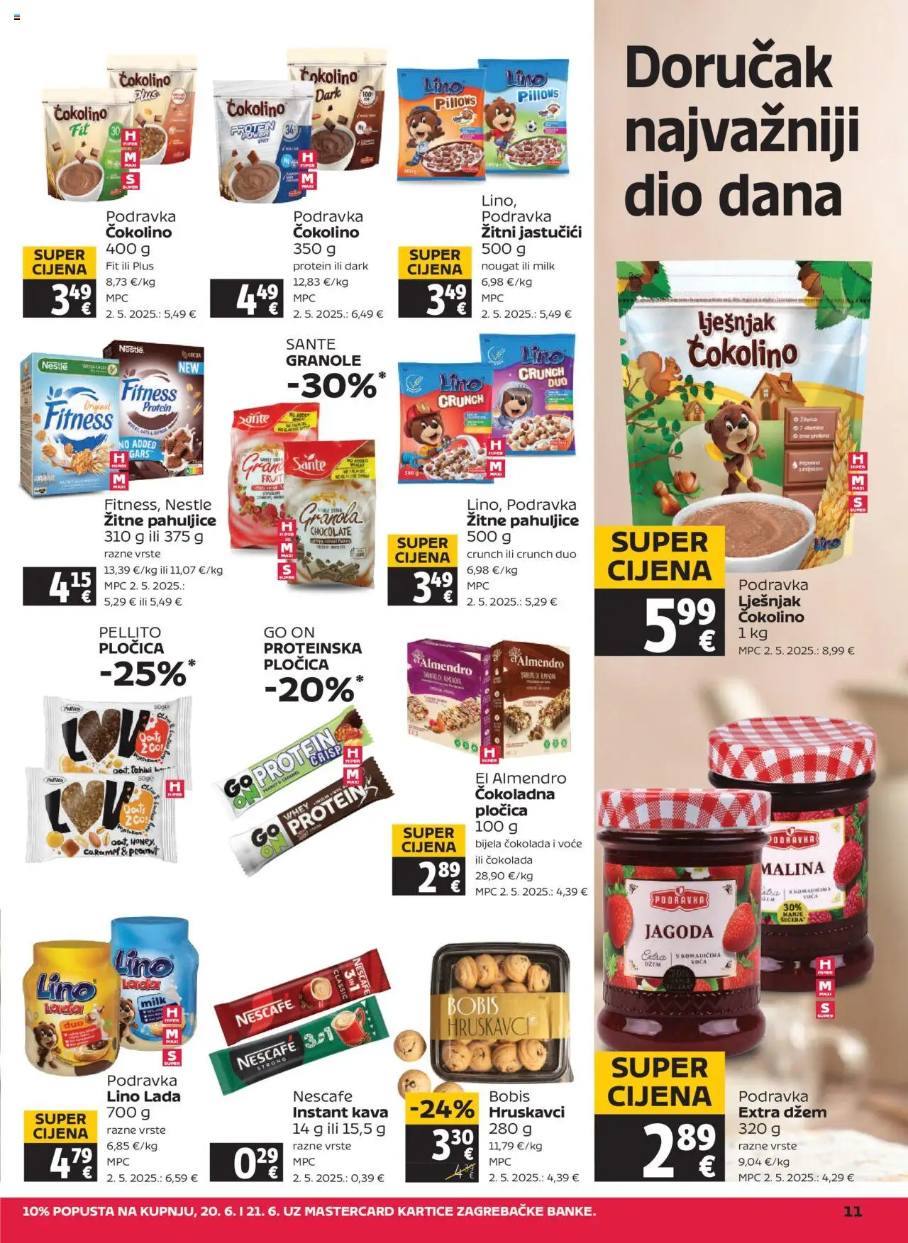 Tommy katalog | vrijedi od 20.06.2025 | Stranica: 11 | Proizvodi: Lino Lada, Lješnjak, Voće, Džem