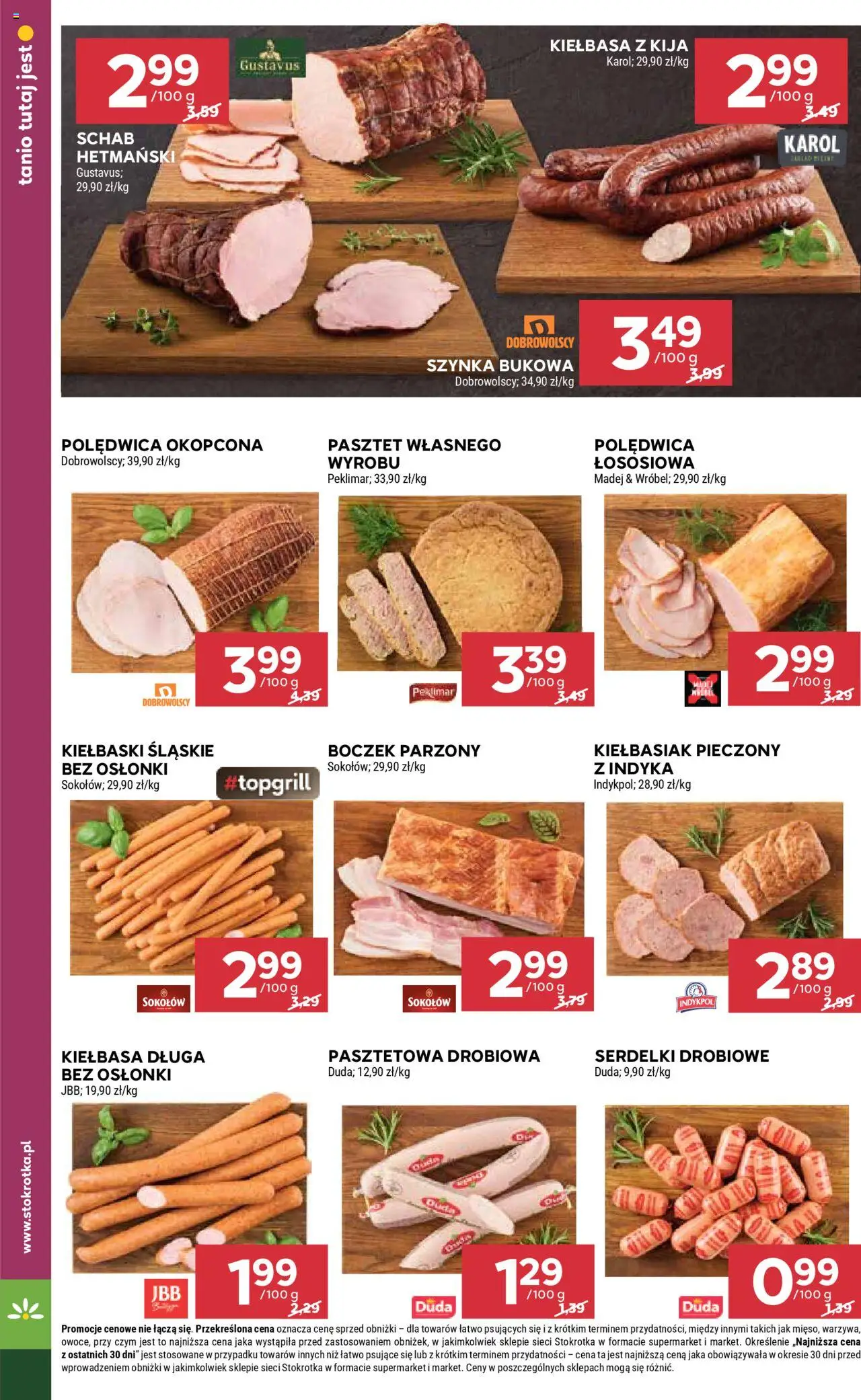 Stokrotka Gazetka od 28.08.2025 | Strona: 14 | Produkty: Schab, Szynka, Boczek, Boczek parzony