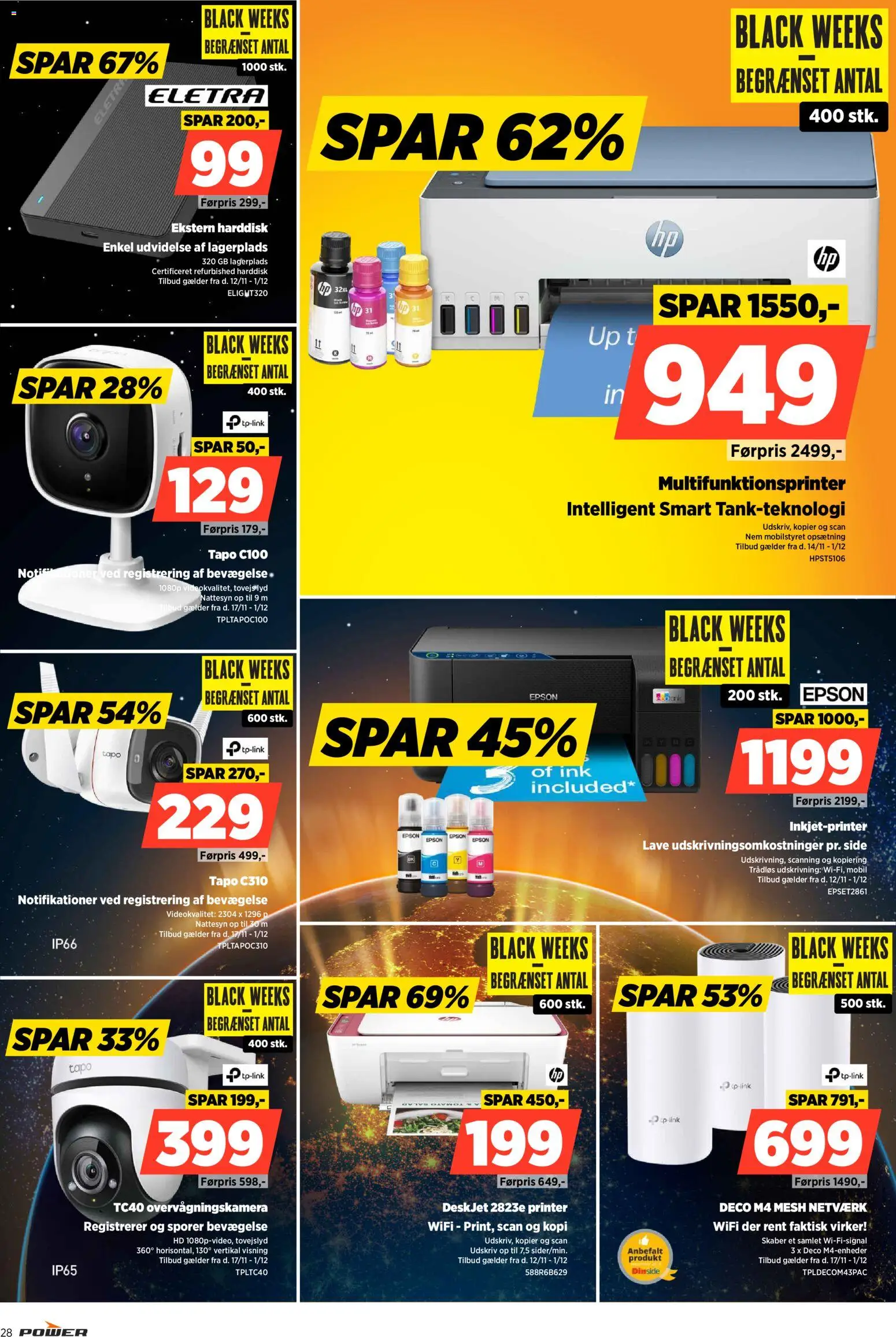 Power tilbudsavis – gyldig fra 12.11.2025 | Side: 28 | Produkter: Ekstern Harddisk, Printer, Lyd, Harddisk