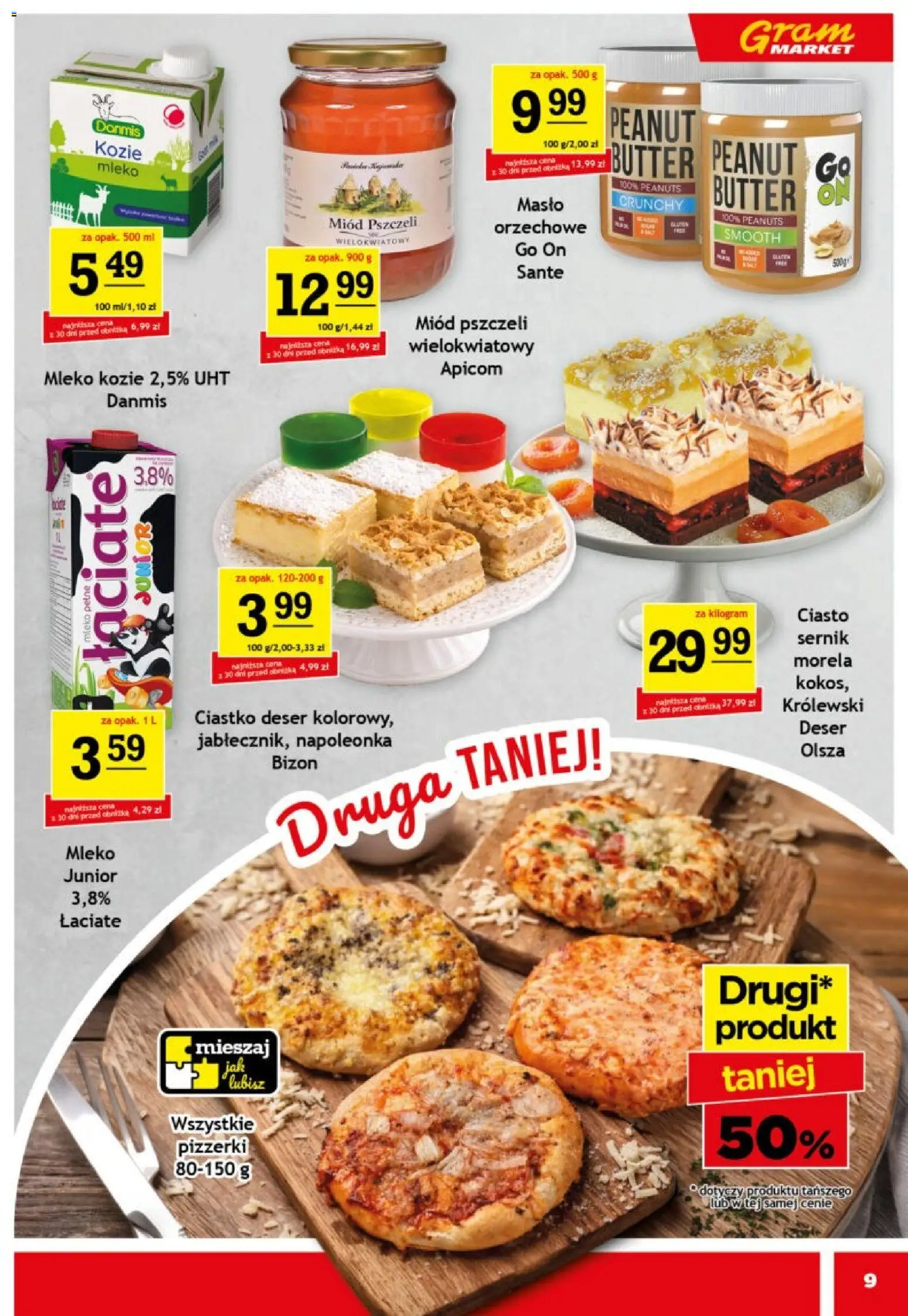 Gram Market gazetka od 11.03.2026 | Strona: 9 | Produkty: Ciasto, Mleko kozie, Mleko, Masło