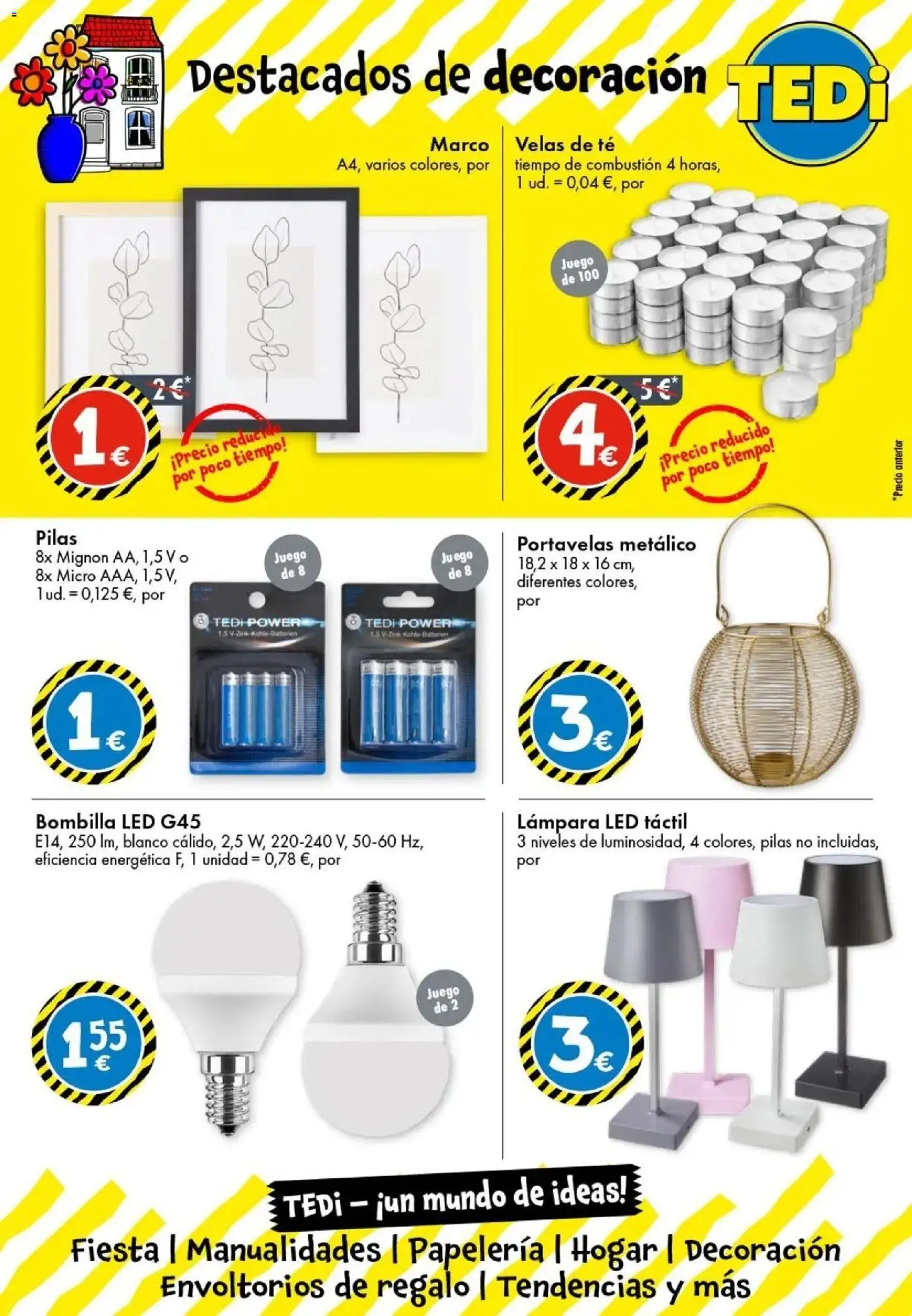 TEDi - Nueva apertura │ válido desde el 06.03.2026 | Página: 13 | Productos: Té, Bombilla, Βραχιόλι, Lámpara