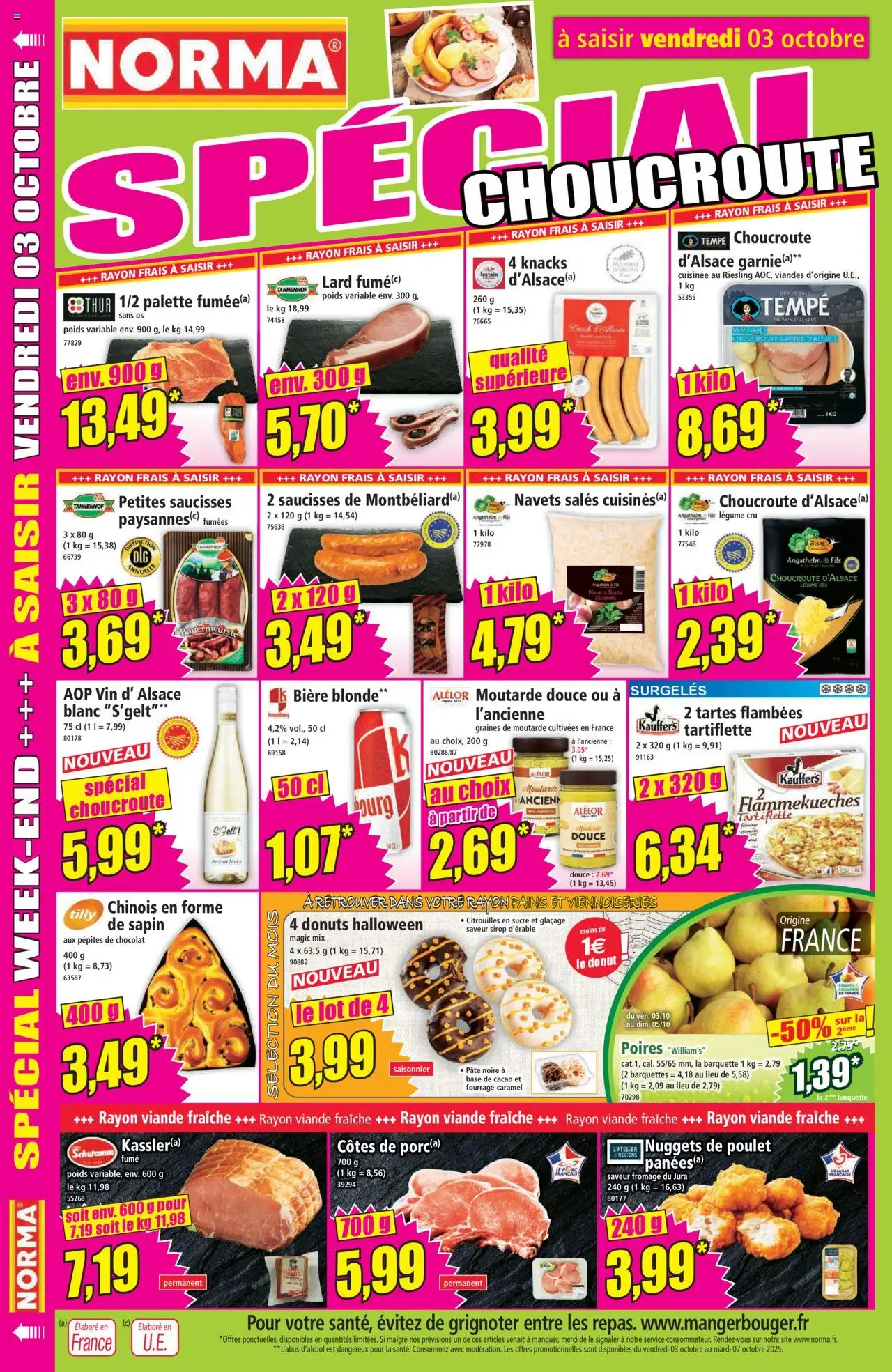  | Page: 14 | Produits: Donut, Pépites de chocolat, Bière blonde, Fromage
