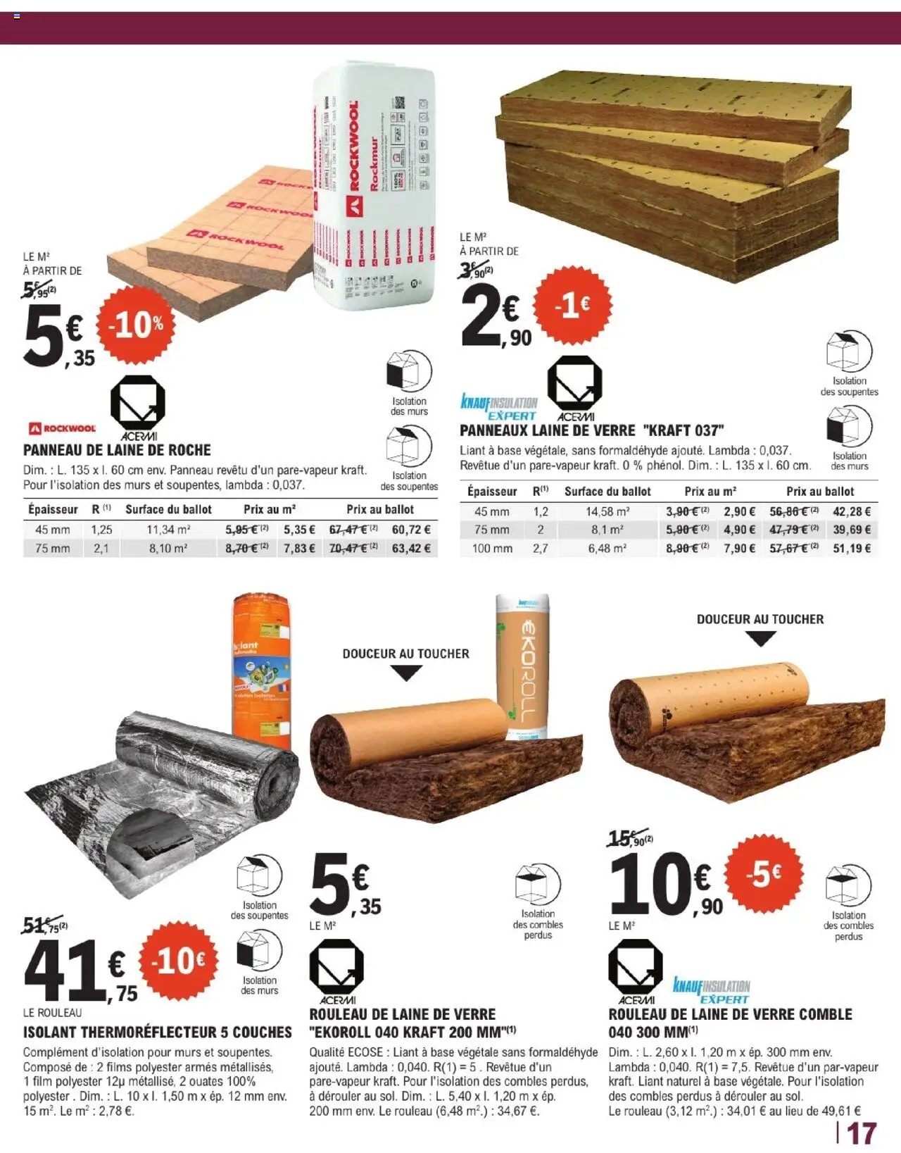 {H1} | Page: 17 | Produits: Couches, Base, Rouleau