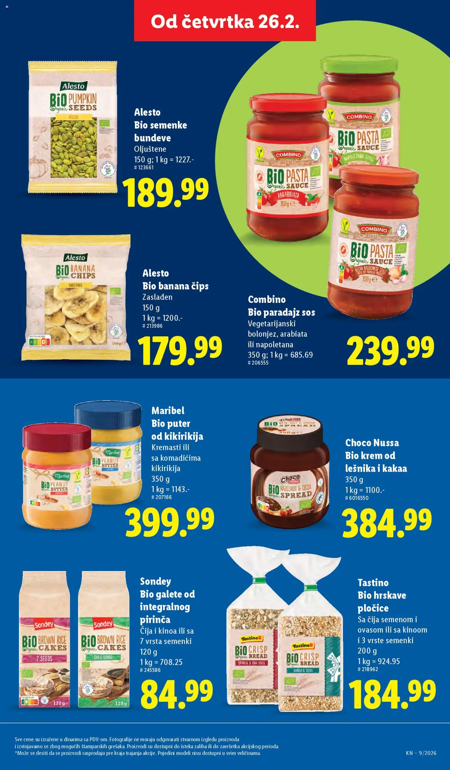 Lidl katalog - važi od 26.02.2026 | Strana: 63 | Proizvode: Galete, Sos, Rice cakes, Paradajz