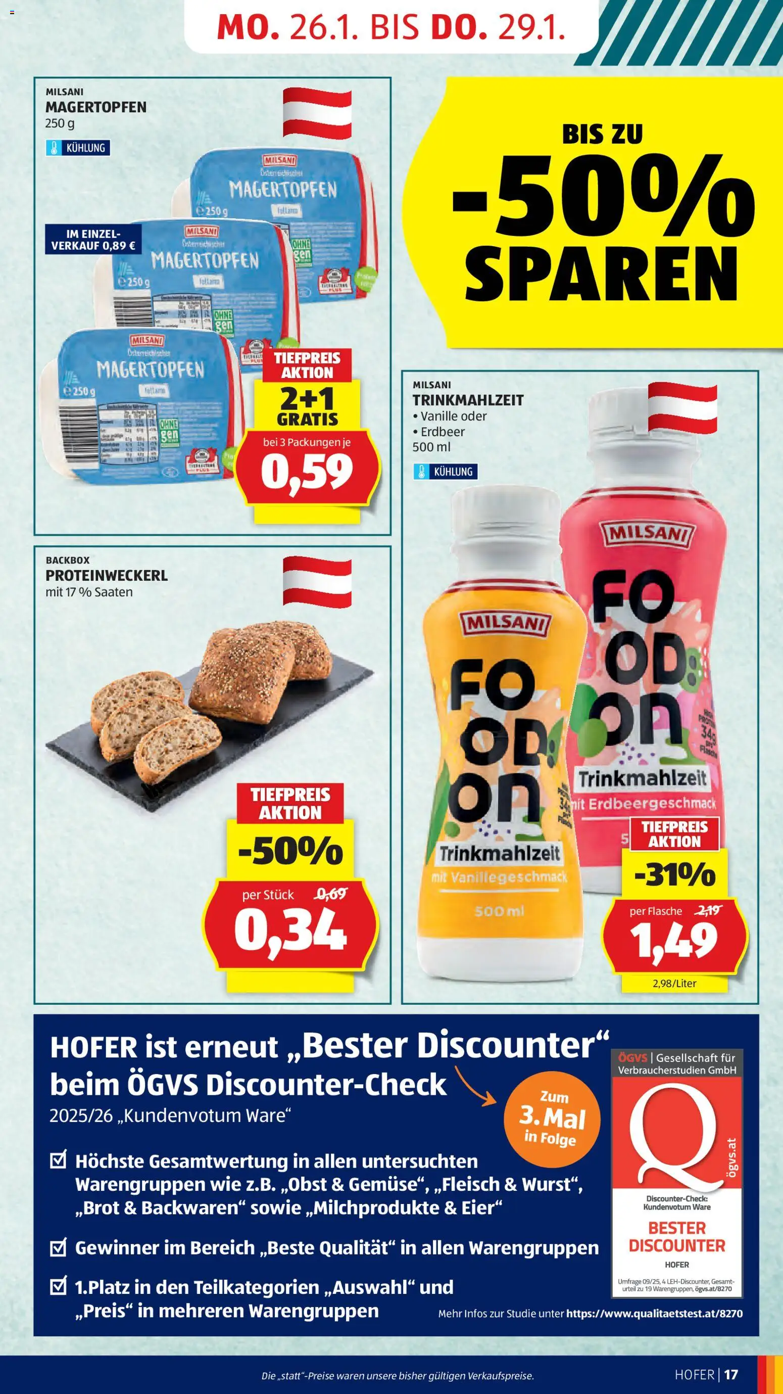Hofer Flugblatt gültig ab 23.01.2026 | Seite: 19 | Produkte: Eier