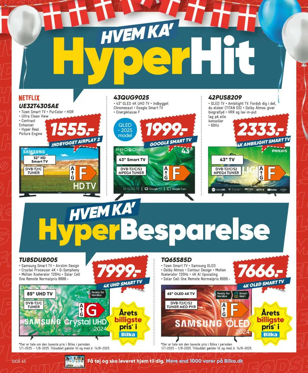 Bilka Tilbudsavis gyldig fra 08.08.2025 | Side: 8 | Produkter: Processor, Smart TV, Sko, Tøj