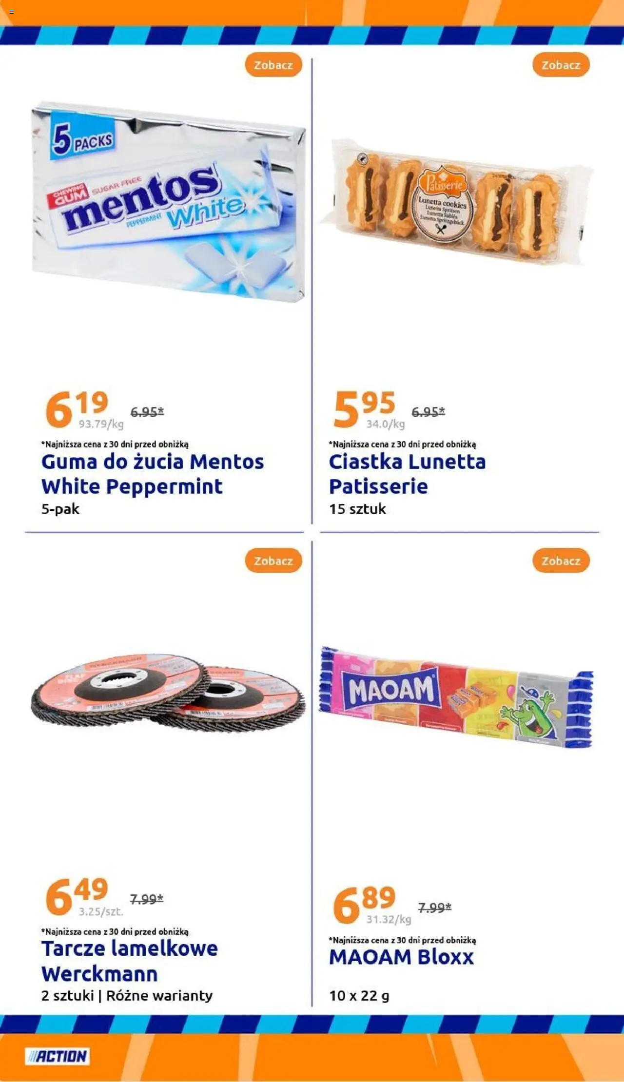 Action Gazetka od 17.09.2025 | Strona: 20 | Produkty: Guma do żucia, Ciastka