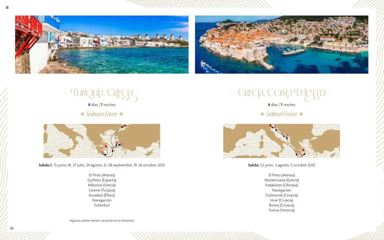 Viajes El Corte Inglés Cruceros de lujo │ válido desde el 01.01.2025 | Página: 27 | Productos: Navegación