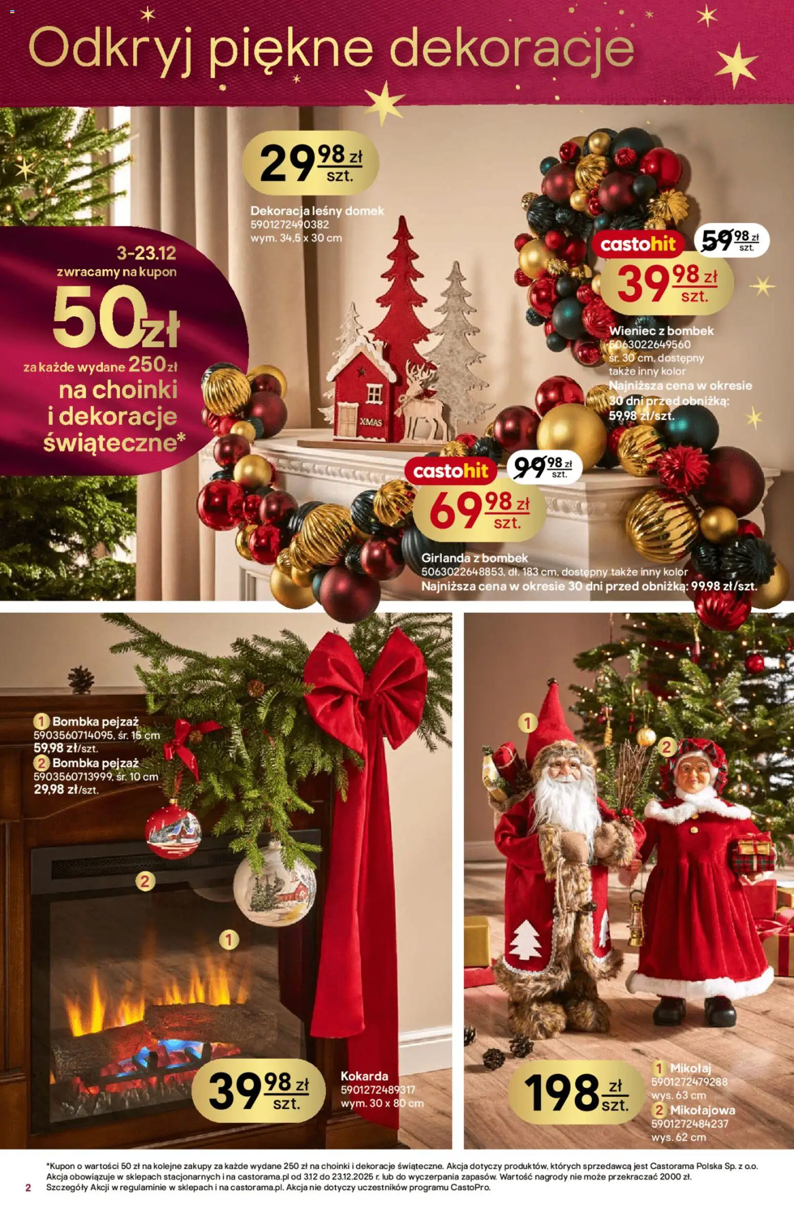 Castorama Gazetka od 03.12.2025 | Strona: 2 | Produkty: Wieniec