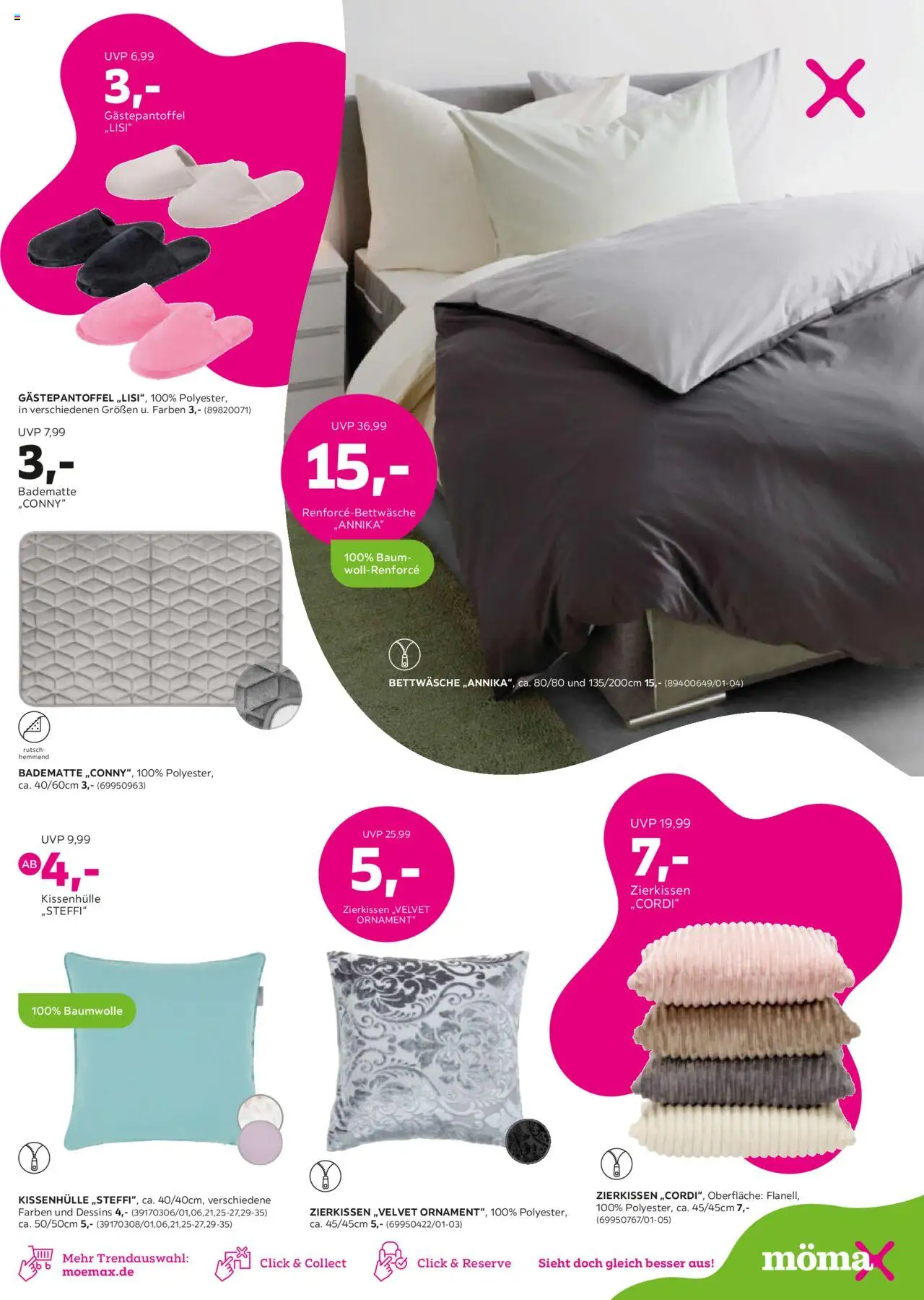 Mömax Super Sonderverkauf bis 70% - gültig ab dem 12.08.2025 | Seite: 9 | Produkte: Bettwäsche