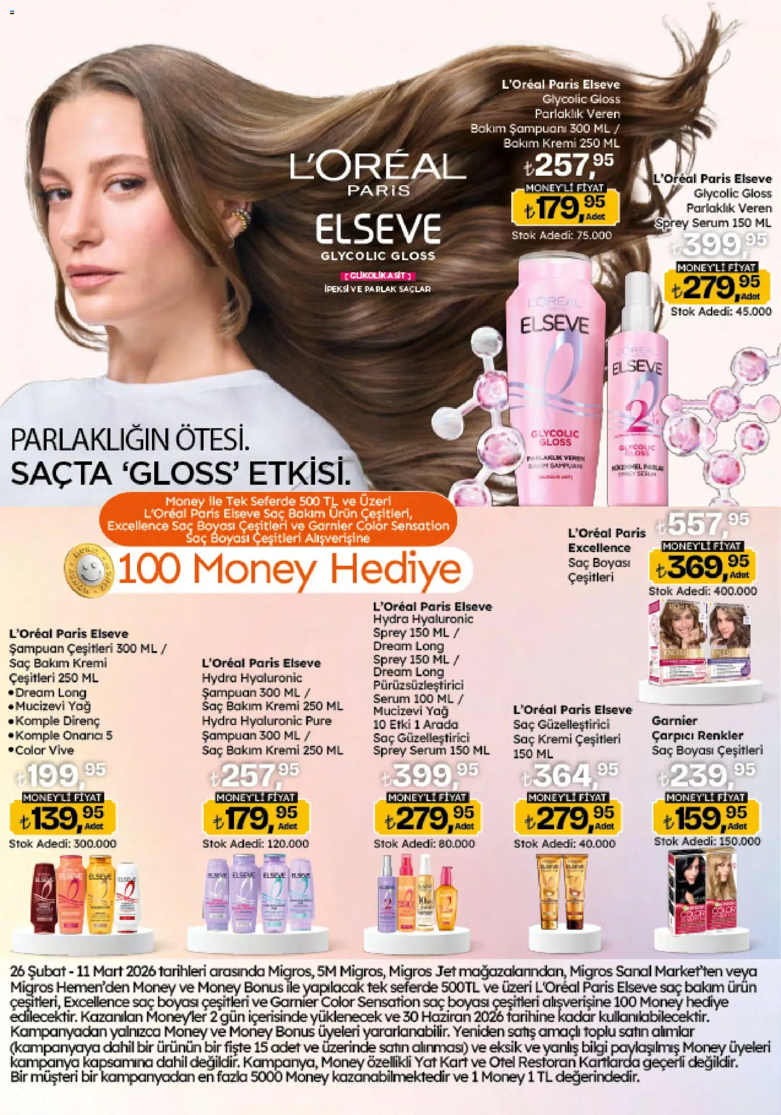 Migros Katalog - Migroskop - 26.02.2026 tarihinden itibaren geçerlidir | Sayfa: 92 | Ürünler: Şampuan, Saç Kremi, Yağ