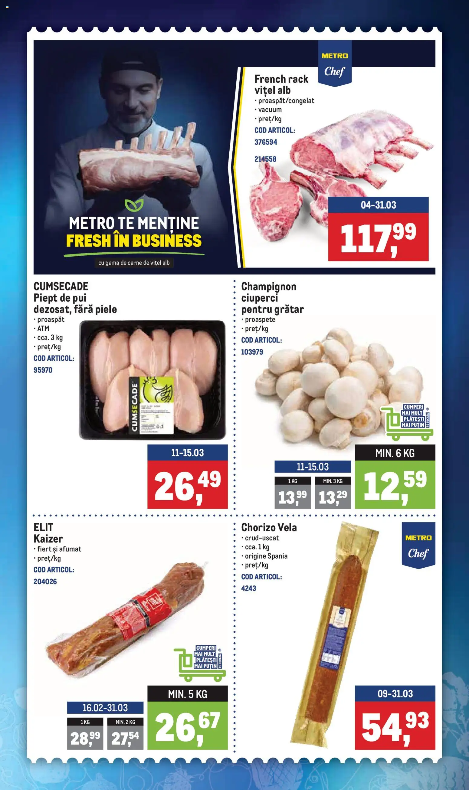 Noul catalog Metro – valabil de la 09.03.2026 | Pagină: 2 | Produse: Grătar, Hacıyatmaz Kedi Oyuncağı, Ciuperci