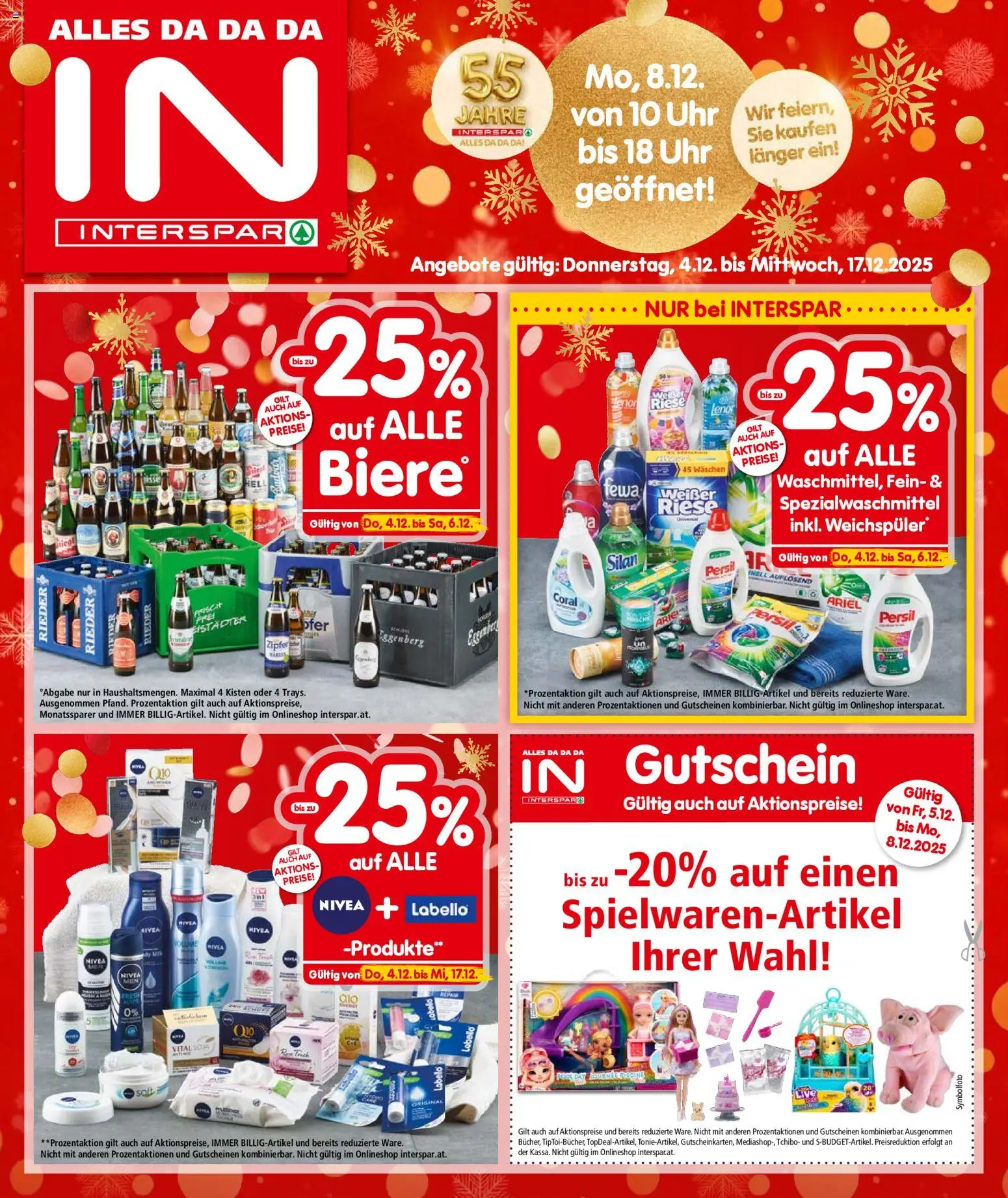 Interspar Flugblatt - Oberösterreich gültig ab 04.12.2025 | Seite: 1