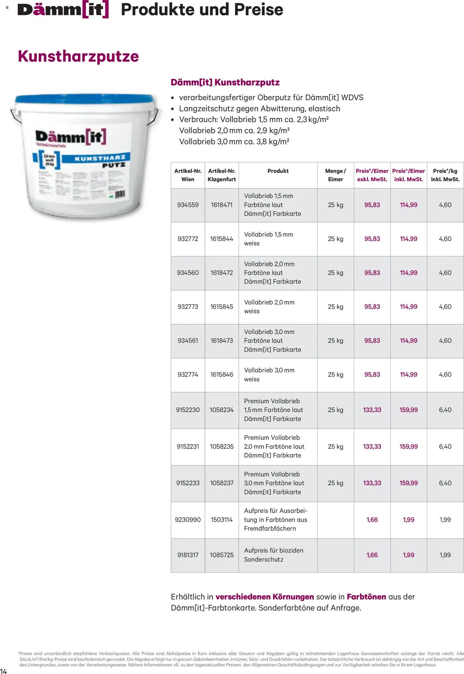 Lagerhaus Dämm[it] Folder gültig ab 02.01.2026 | Seite: 14