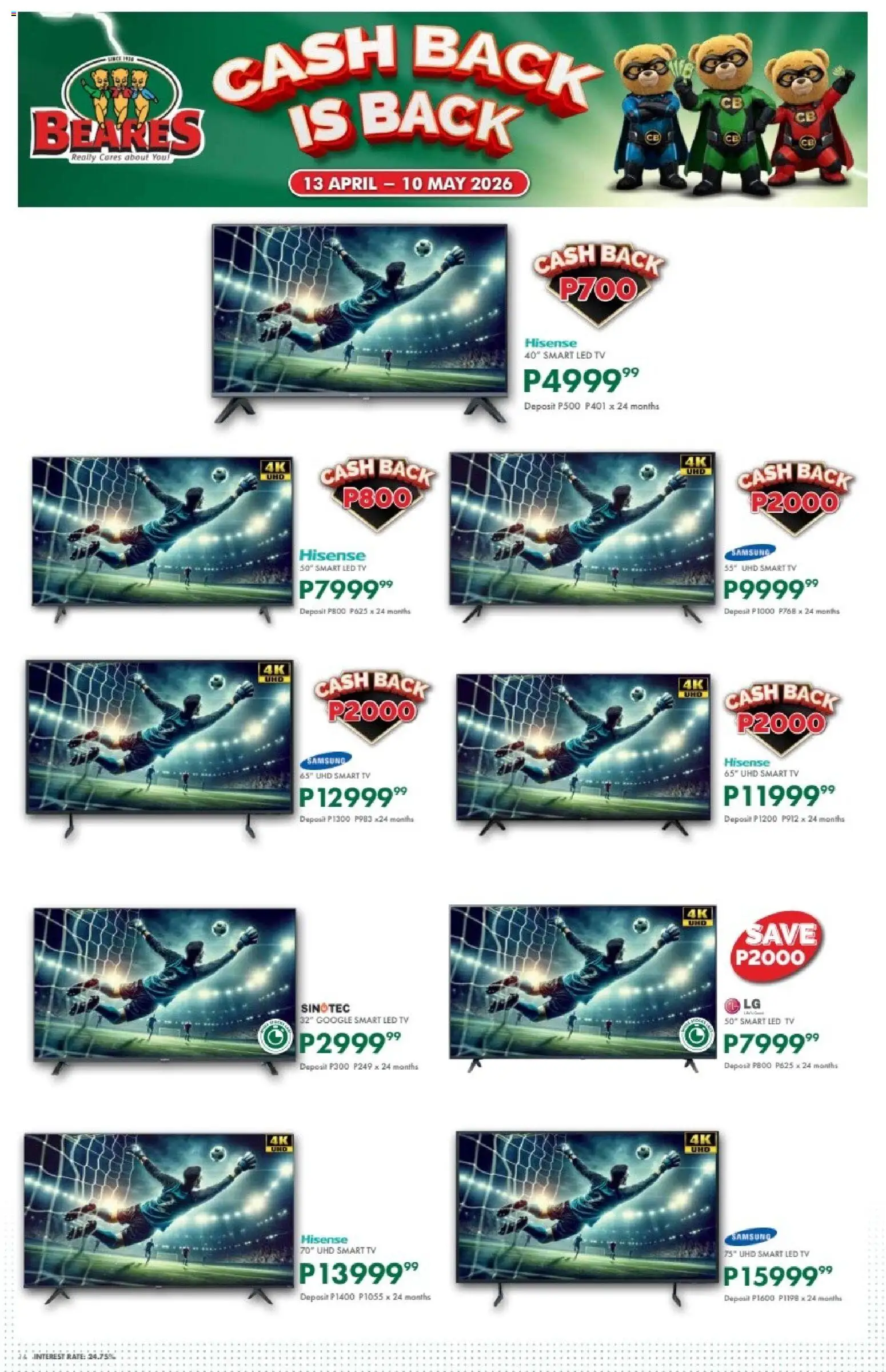 New Beares catalogue – valid from 13.04.2026 | Page: 14 | Products: TV