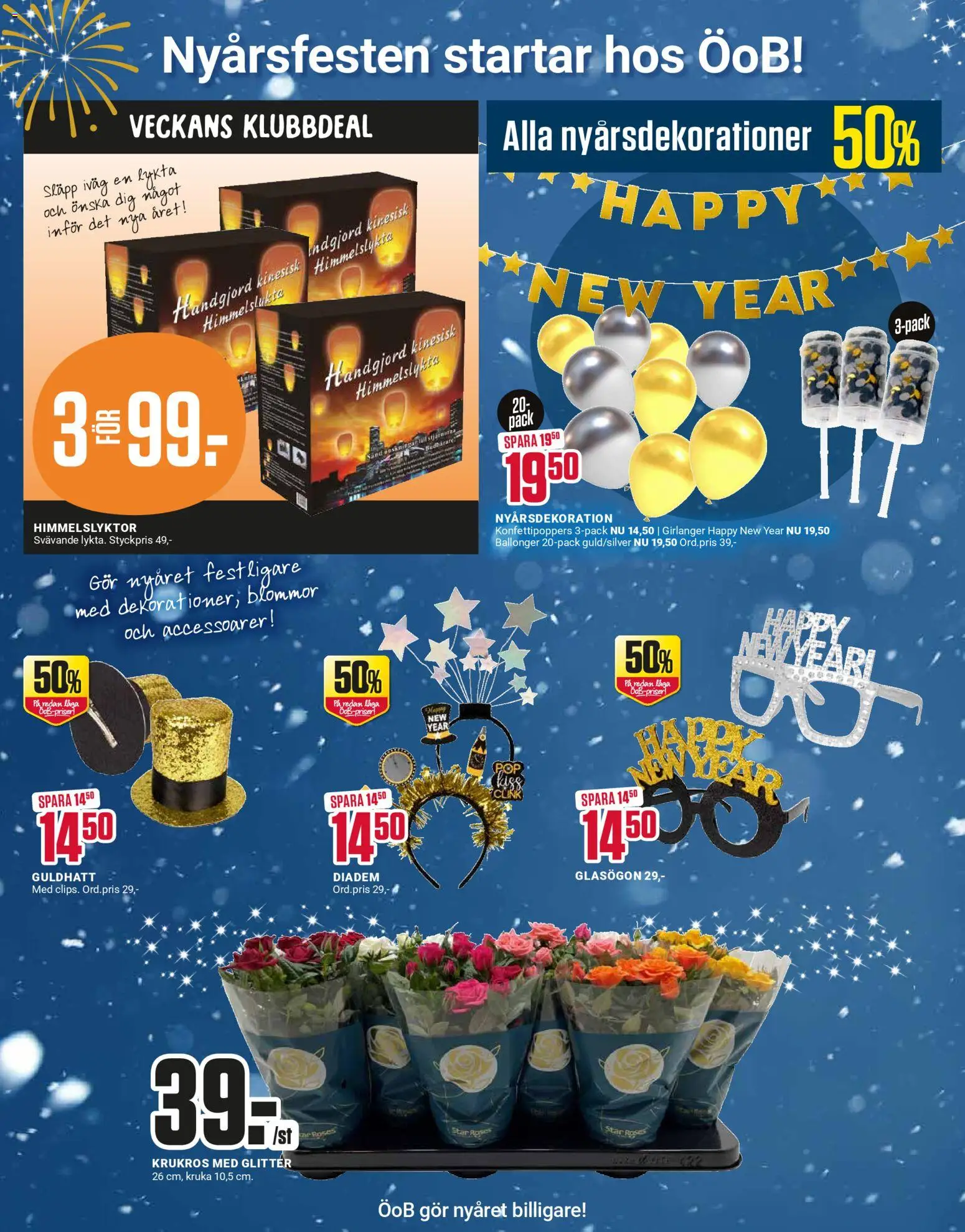 ÖoB reklamblad aktuell från 26.12.2025 | Sida: 4 | Produkter: Diadem, Lykta, Kruka, Glasögon