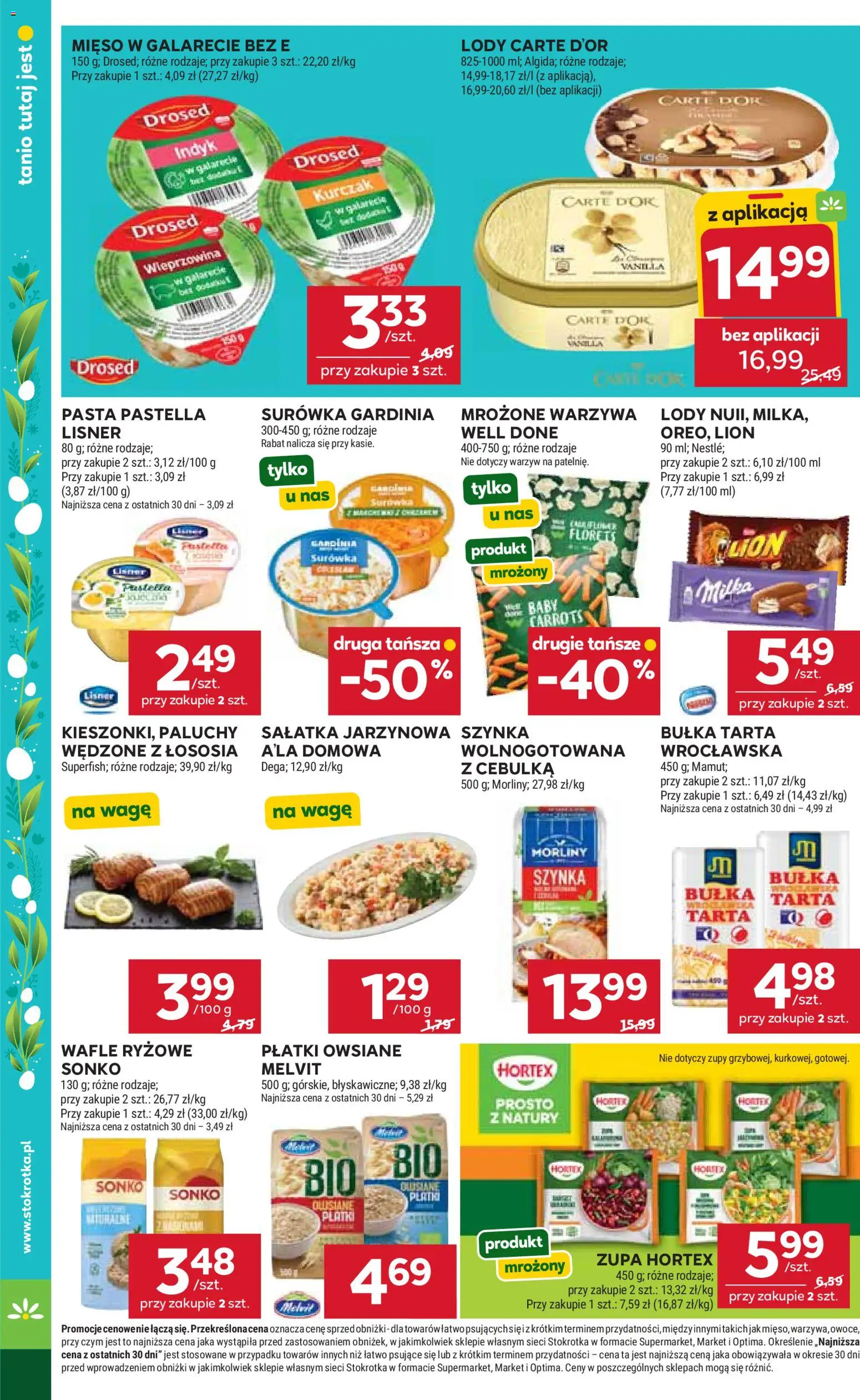 Stokrotka gazetka od 02.04.2026 | Strona: 33 | Produkty: Kurczak, Bułka tarta, Szynka, Owoce