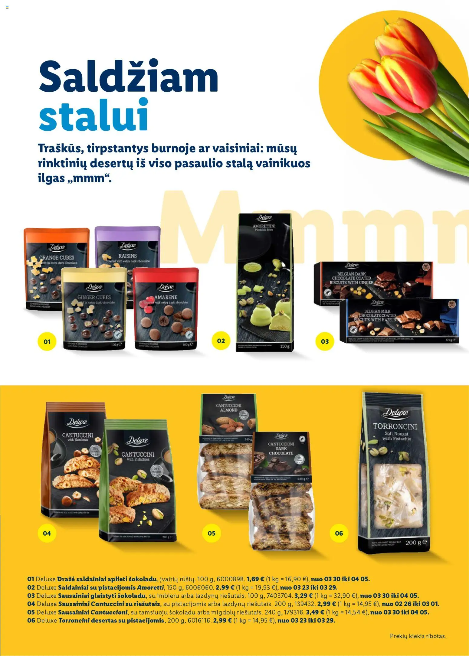 LIDL akcijos nuo 01.03.2026 | Puslapis: 83 | Prekių: Sausainiai, Saldainiai