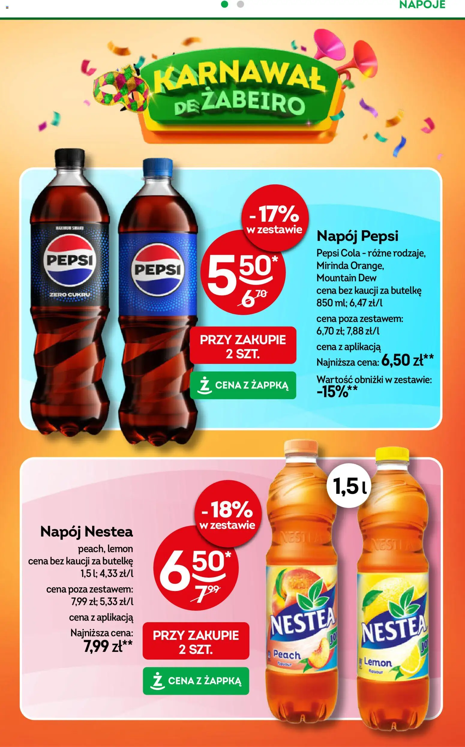 Żabka Gazetka od 30.12.2025 | Strona: 10 | Produkty: Napoje, Pepsi