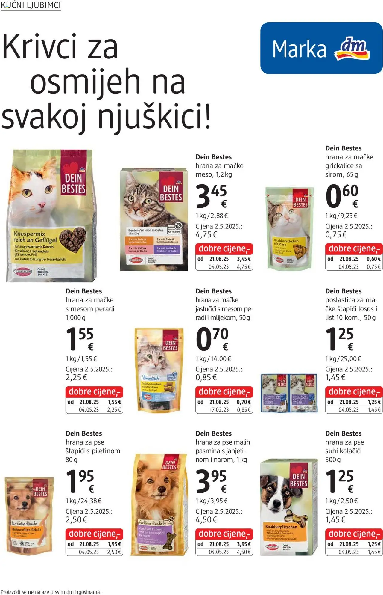 DM katalog | vrijedi od 01.10.2025 | Stranica: 30 | Proizvodi: Hrana za pse, Kolačići, Losos, Miš