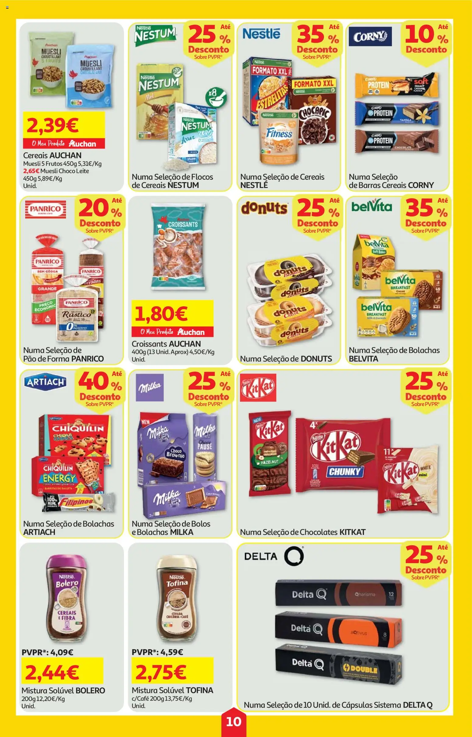 Auchan - Super Poupança │ válido de 13.11.2025 | Página: 10 | Produtos: Bolachas milka, Bolachas, Chocolates, Leite